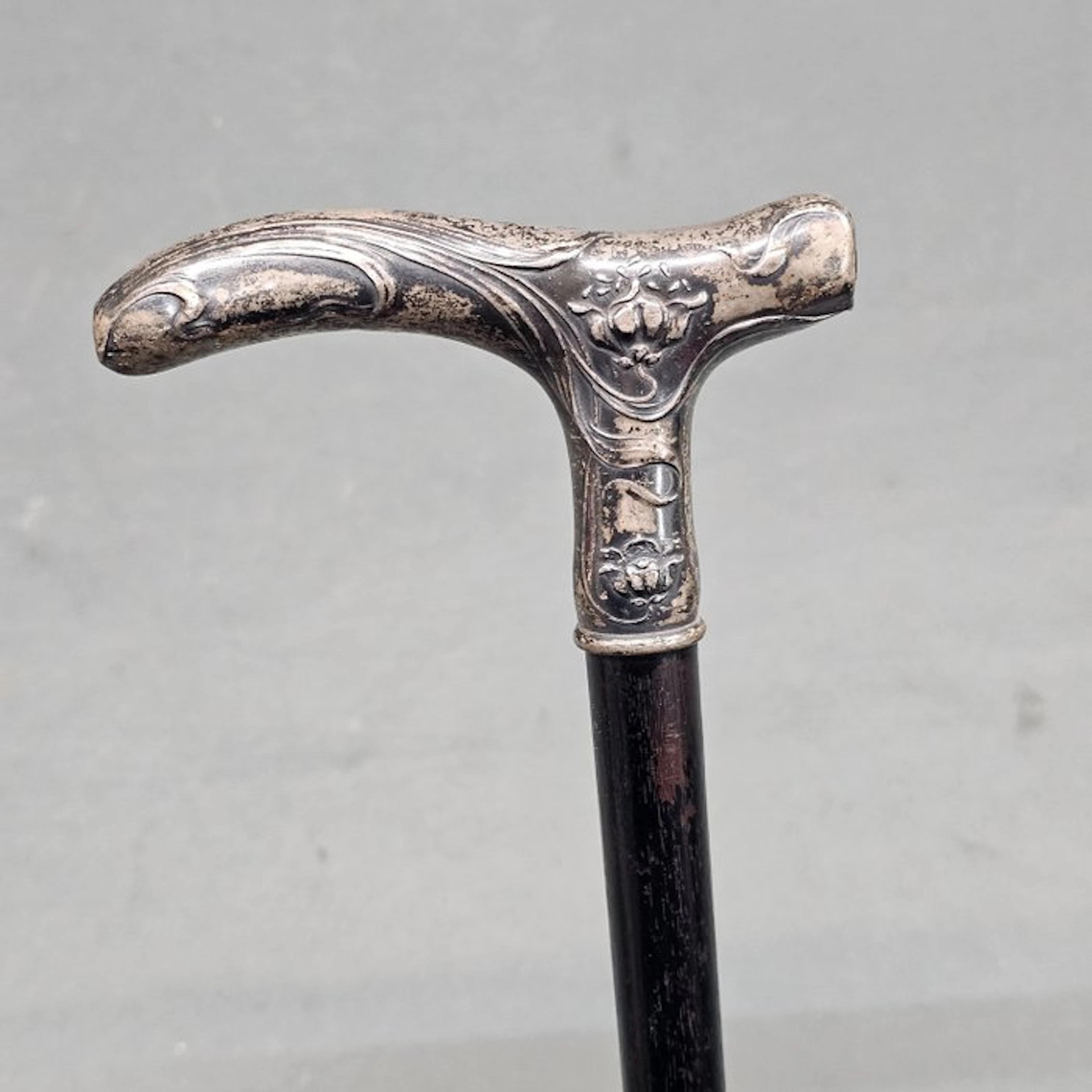 Walking stick - .800 silver - Walking cane 800 silver