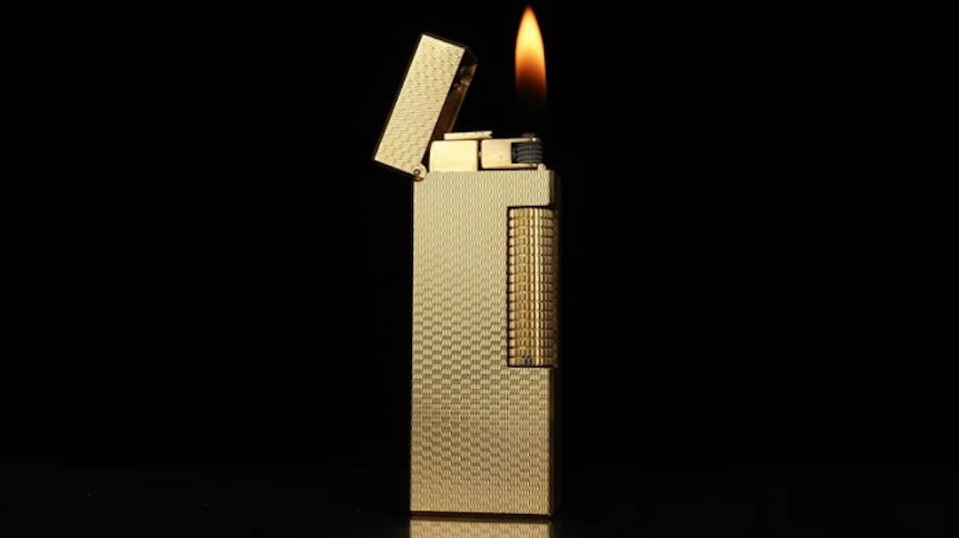 Dunhill - Basket Pattern Rollagas Lighter - Lighter - Gold plated