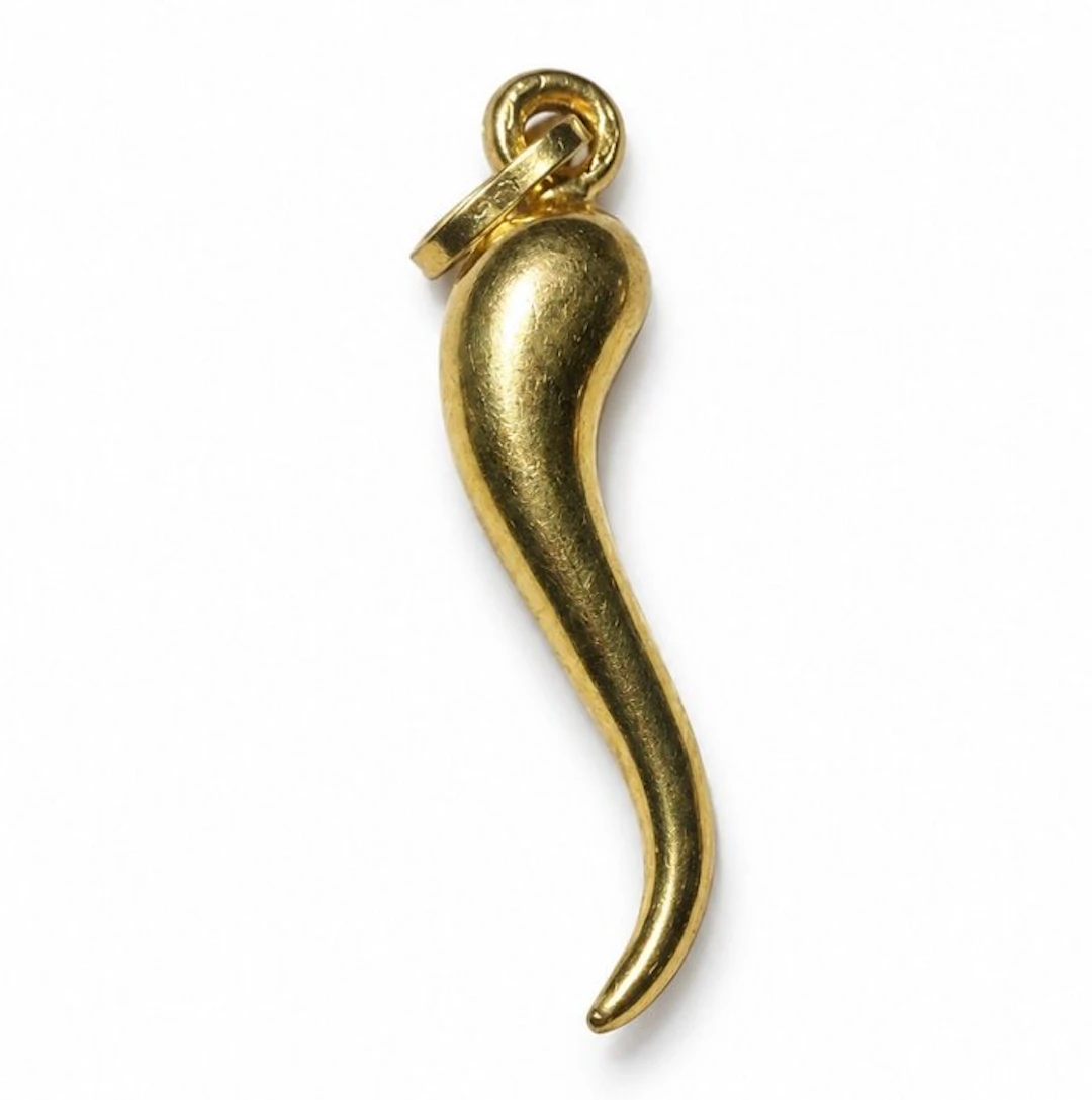 No reserve price - Pendant - 18 kt. Yellow gold - 18kt Lucky Horn