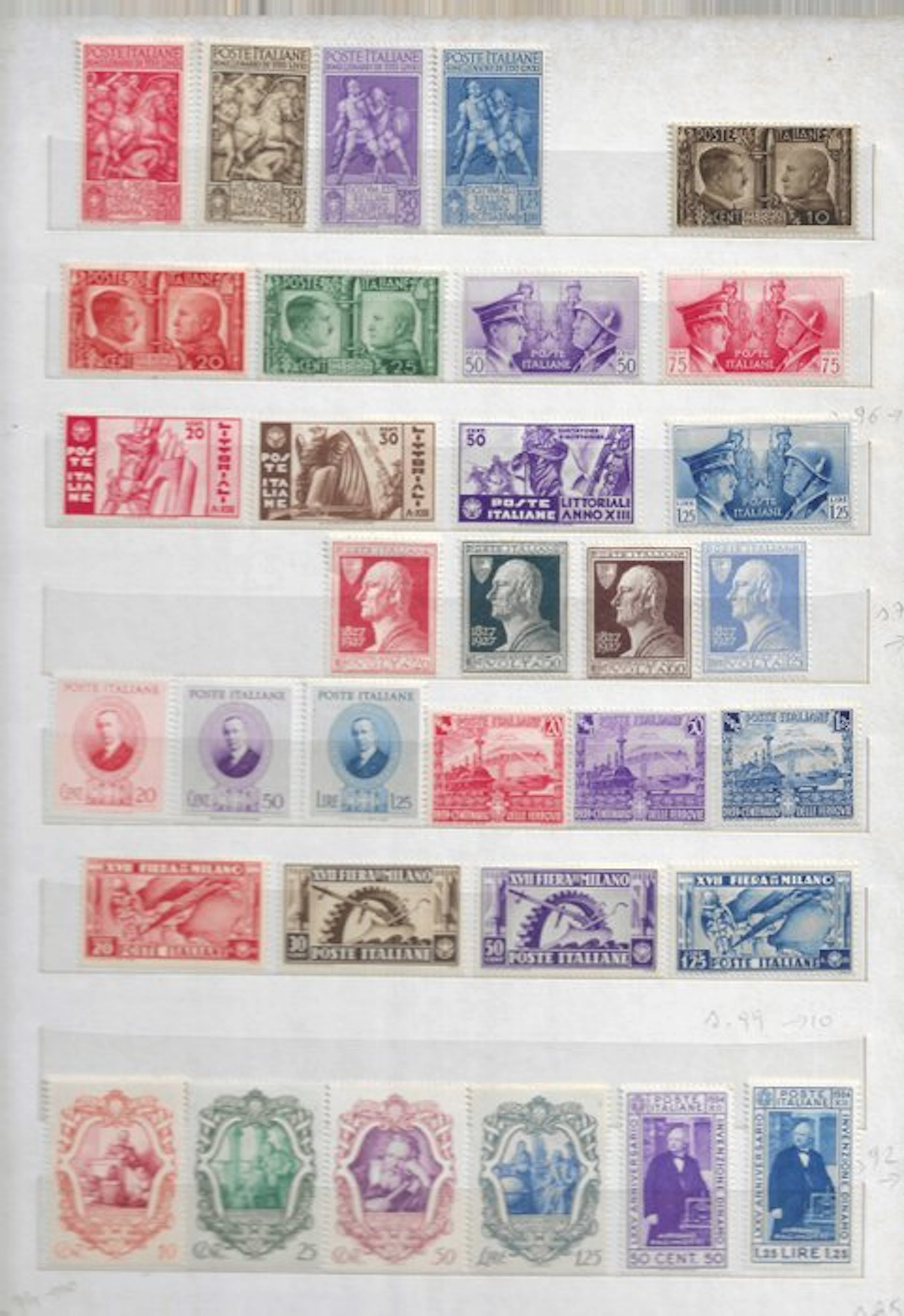 Italy Kingdom - Regno: nine complete series: Volta...