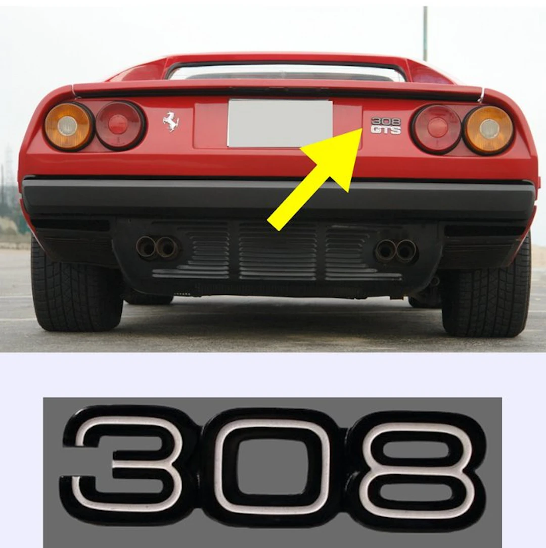 Ferrari 308 Rear script Emblem (New Old Stock) - Ferrari - Rare