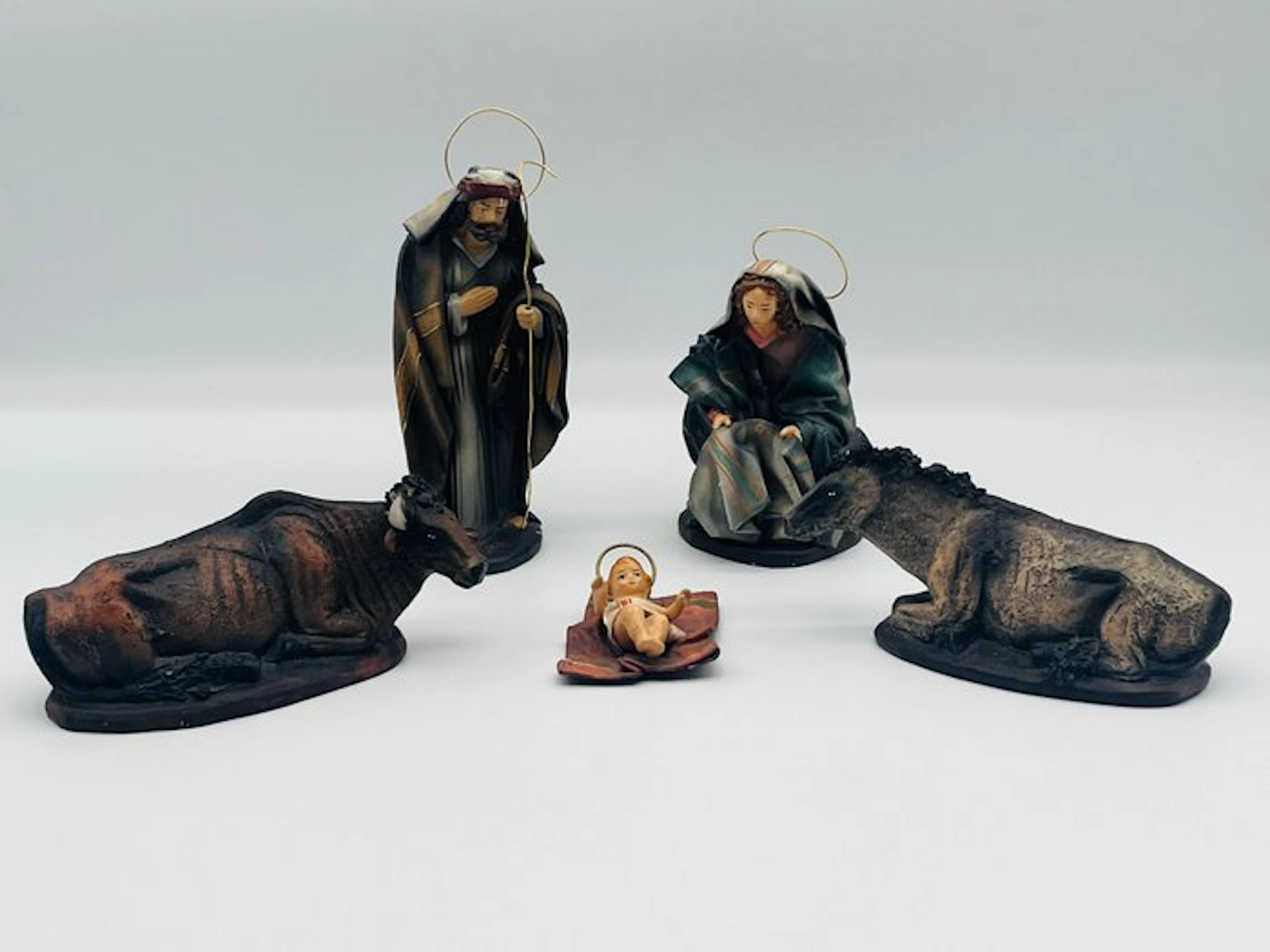 M. Nicolas Almansa - Nativity scene (5) - Birth - Ceramic - Birth of Jesus