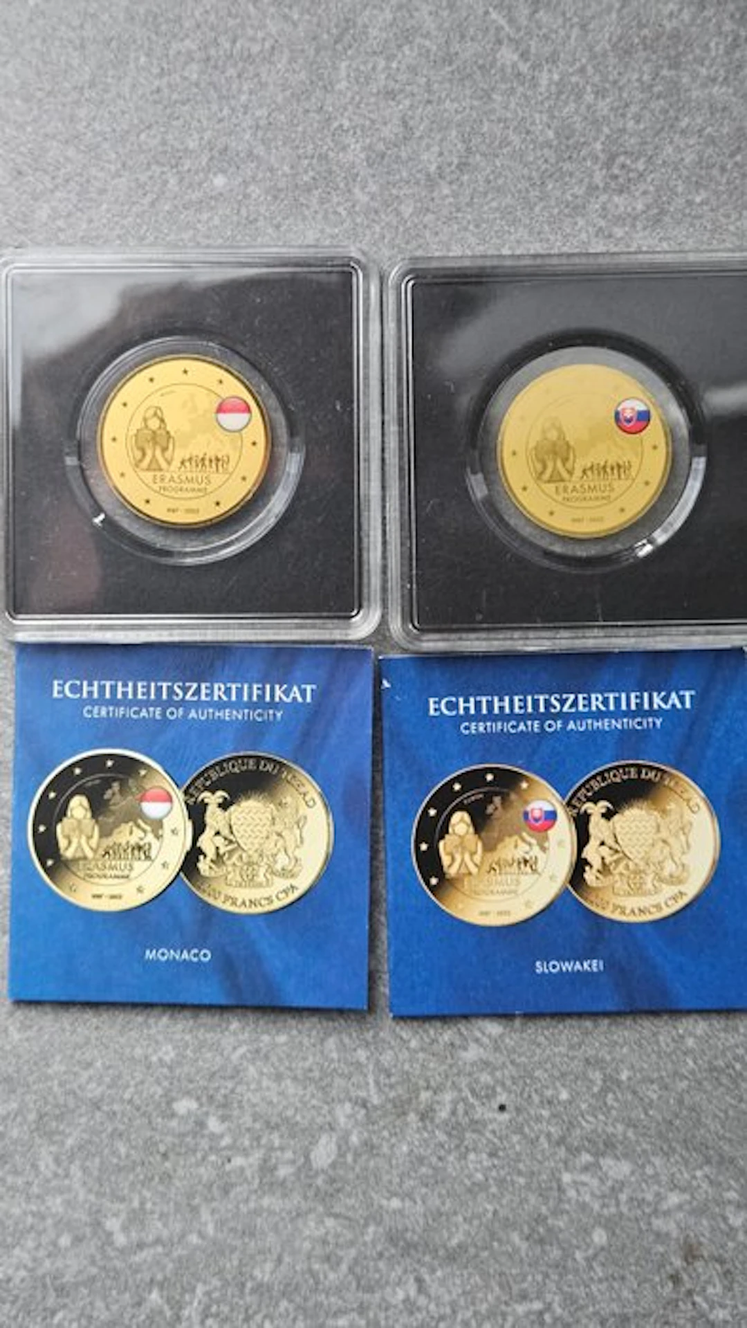 Chad. 3000 Francs ND, 2 x 1/500 Oz (.999) (No reserve price)