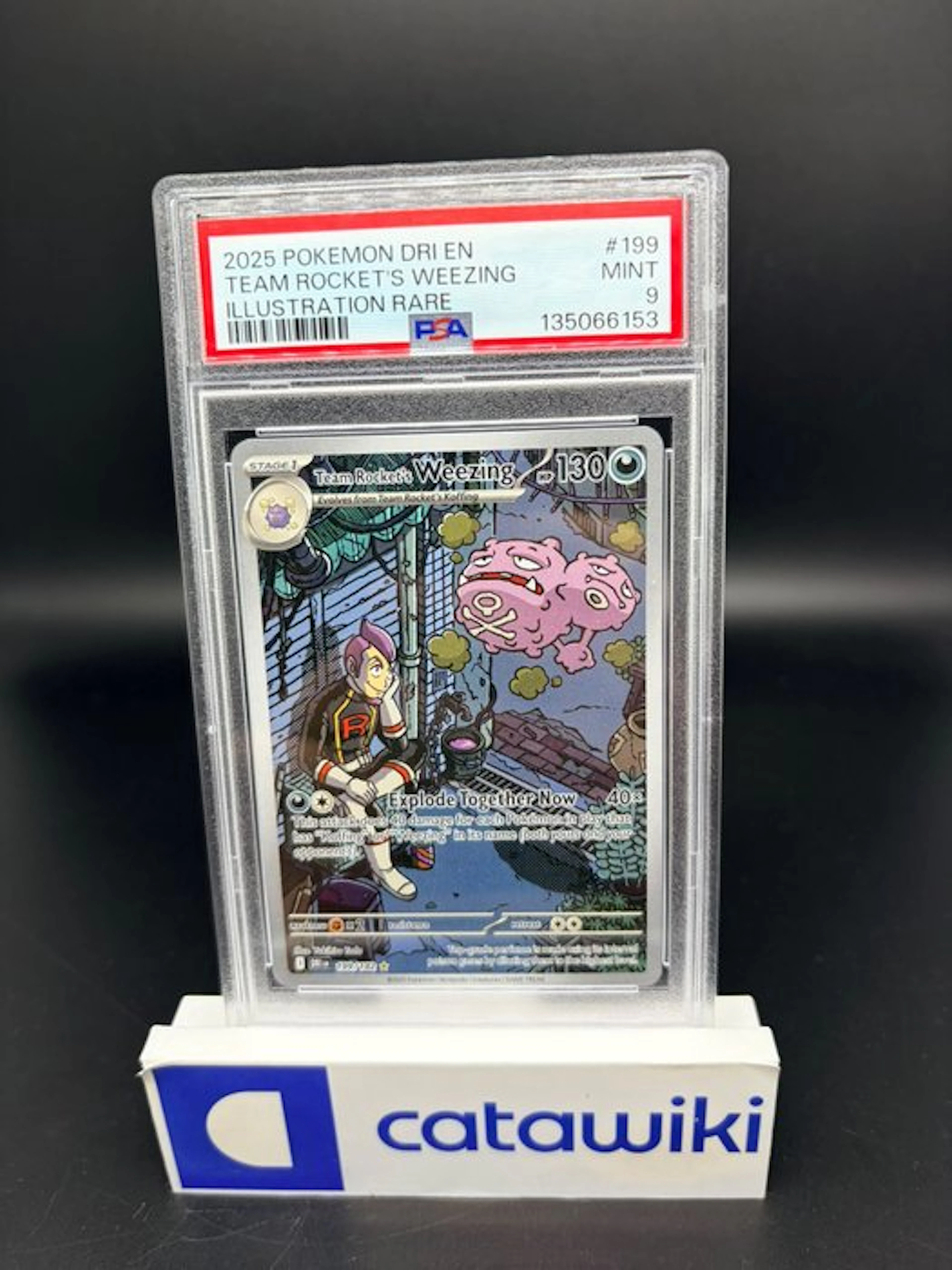 Pokémon - 1 Graded card - Team Rocket's Weezing - 199/182...