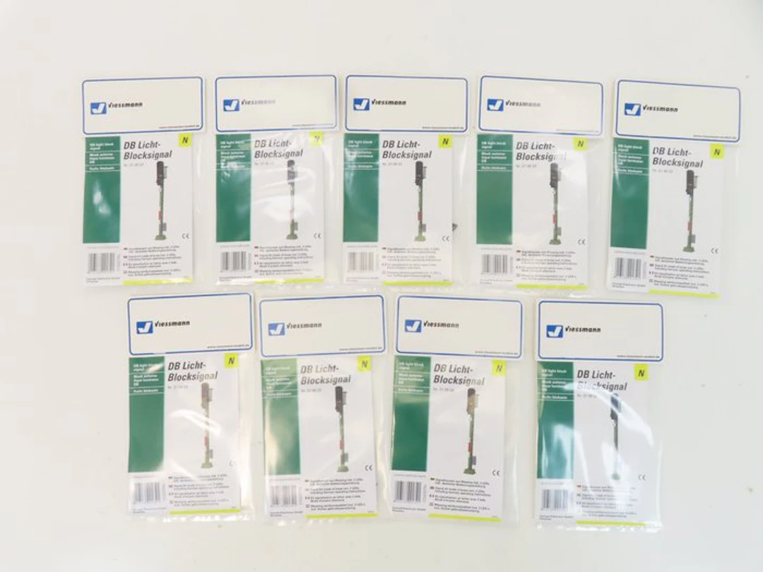 Viessmann N - 21 00 22 - Signals (9) - 9-piece signal lever: DB block signal