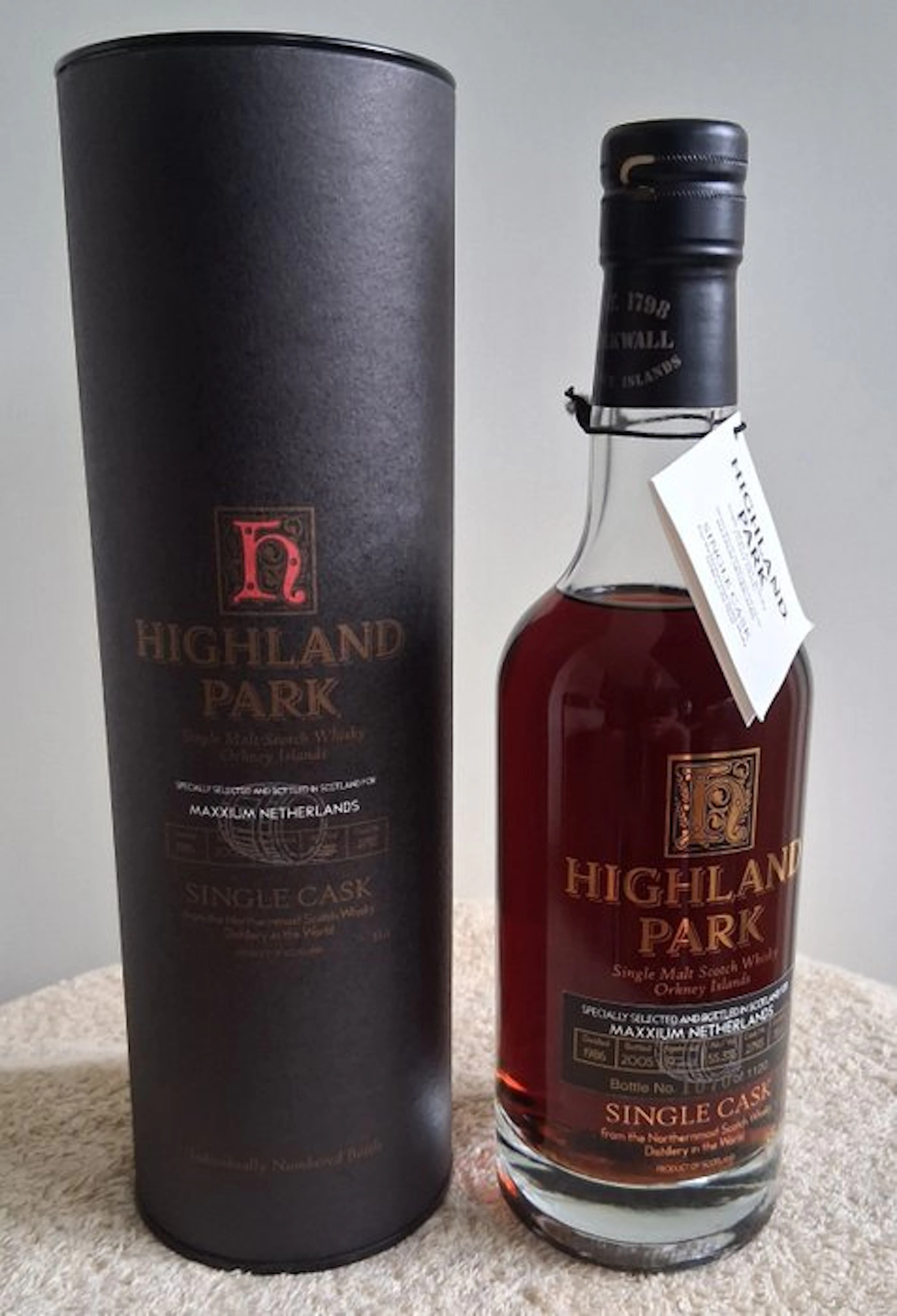 Highland Park 1986 19 years old Single Cask no. 2793 - b. 2005 - 35cl