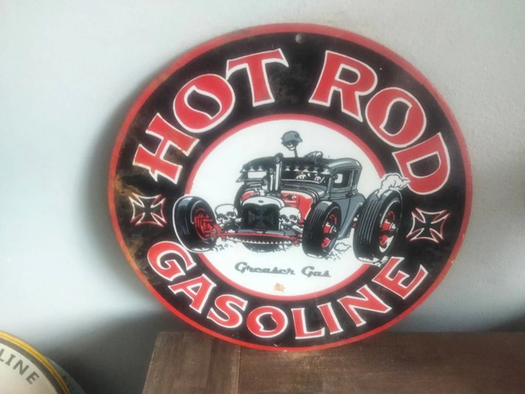 Sign - hot rod - Gasoline