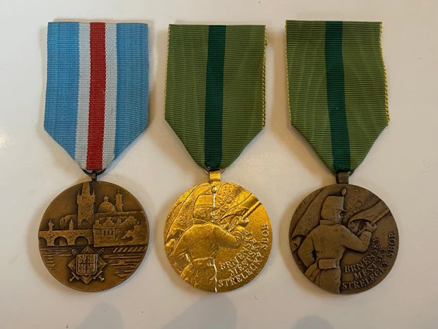 Czechoslovakia - Military medal - 3 x commemorative...