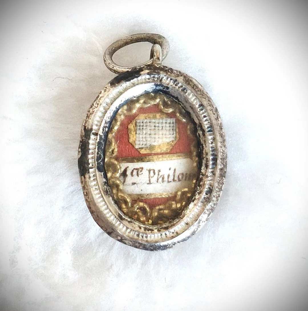 Reliquary - Silver, Glass, Textile - 1800-1850 - Ex Indumenti - Saint Philomena