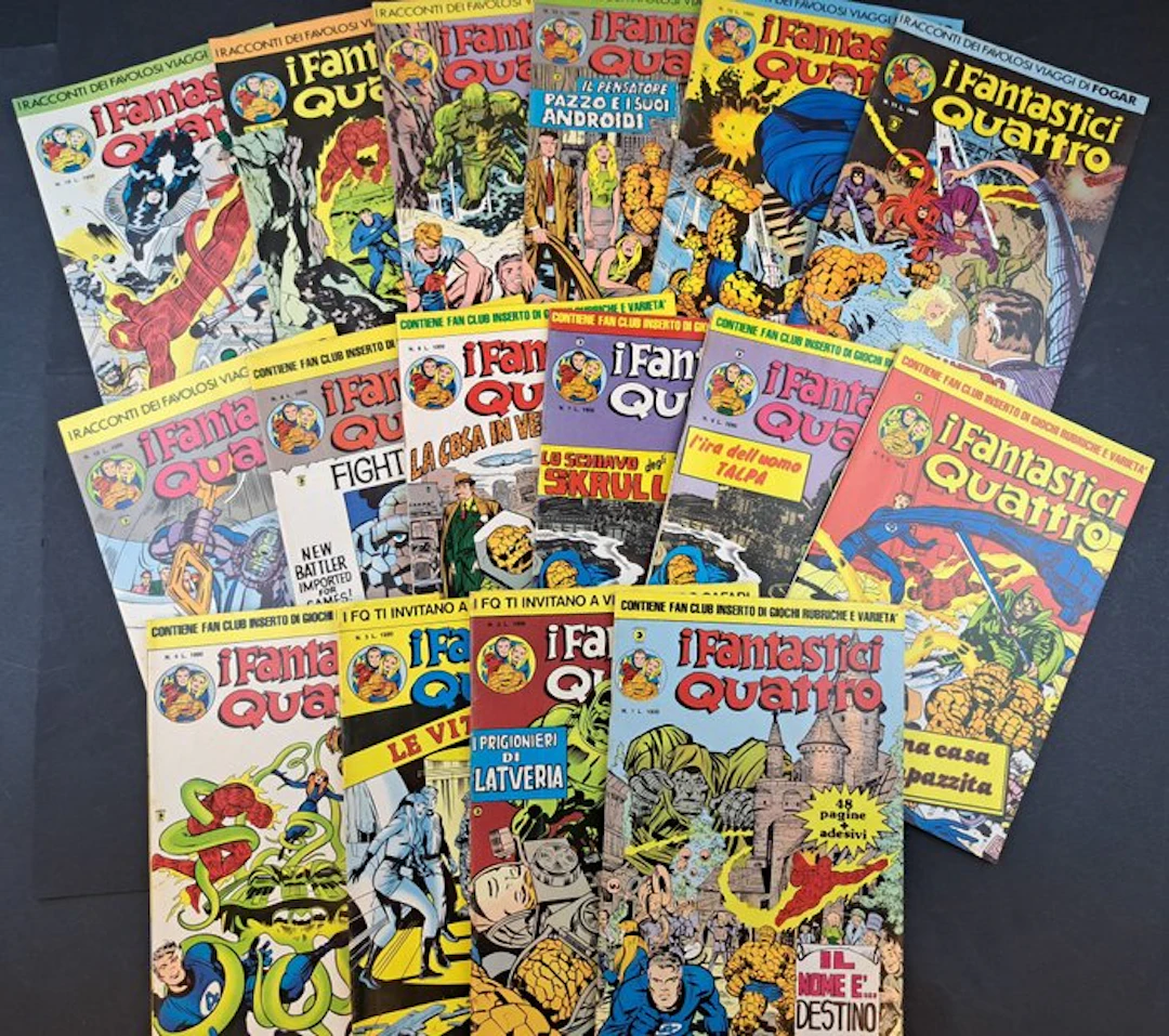 I Fantastici Quattro Seconda Serie Completa Con Adesivi - 16 Comic - 1983