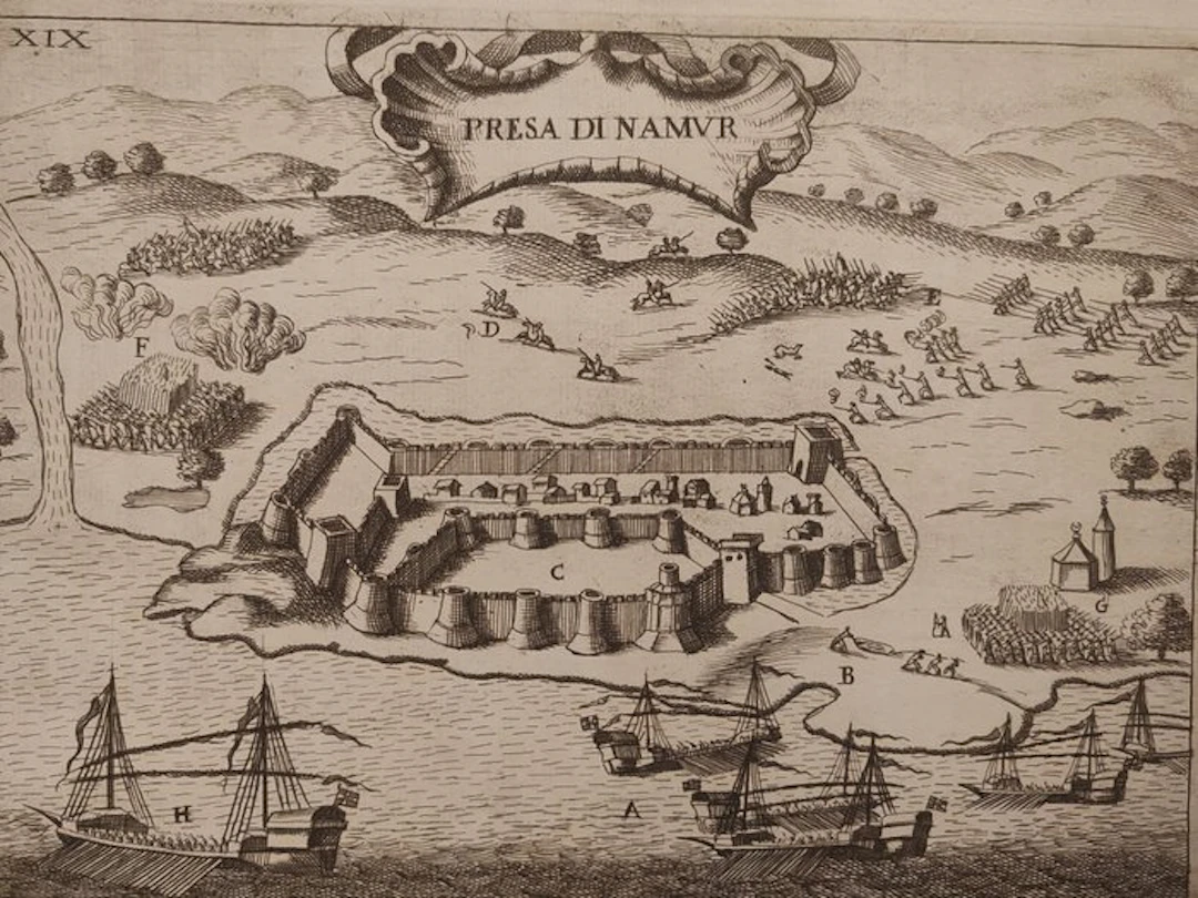 Belgium - Namur; Hubert Vincent - PRESA DI NAMVR - 1681-1700