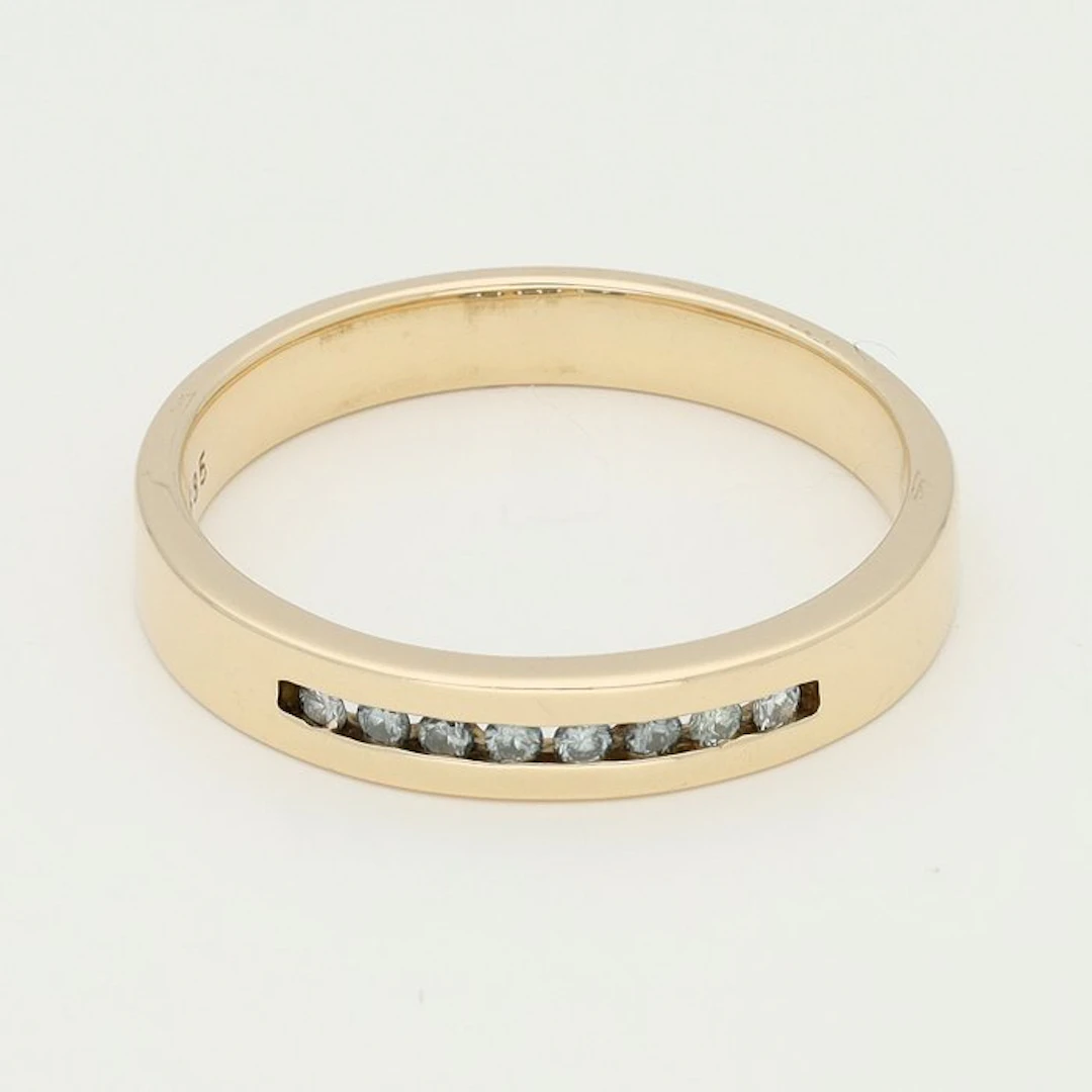 Ring - 14 kt. Yellow gold Diamond (Natural)