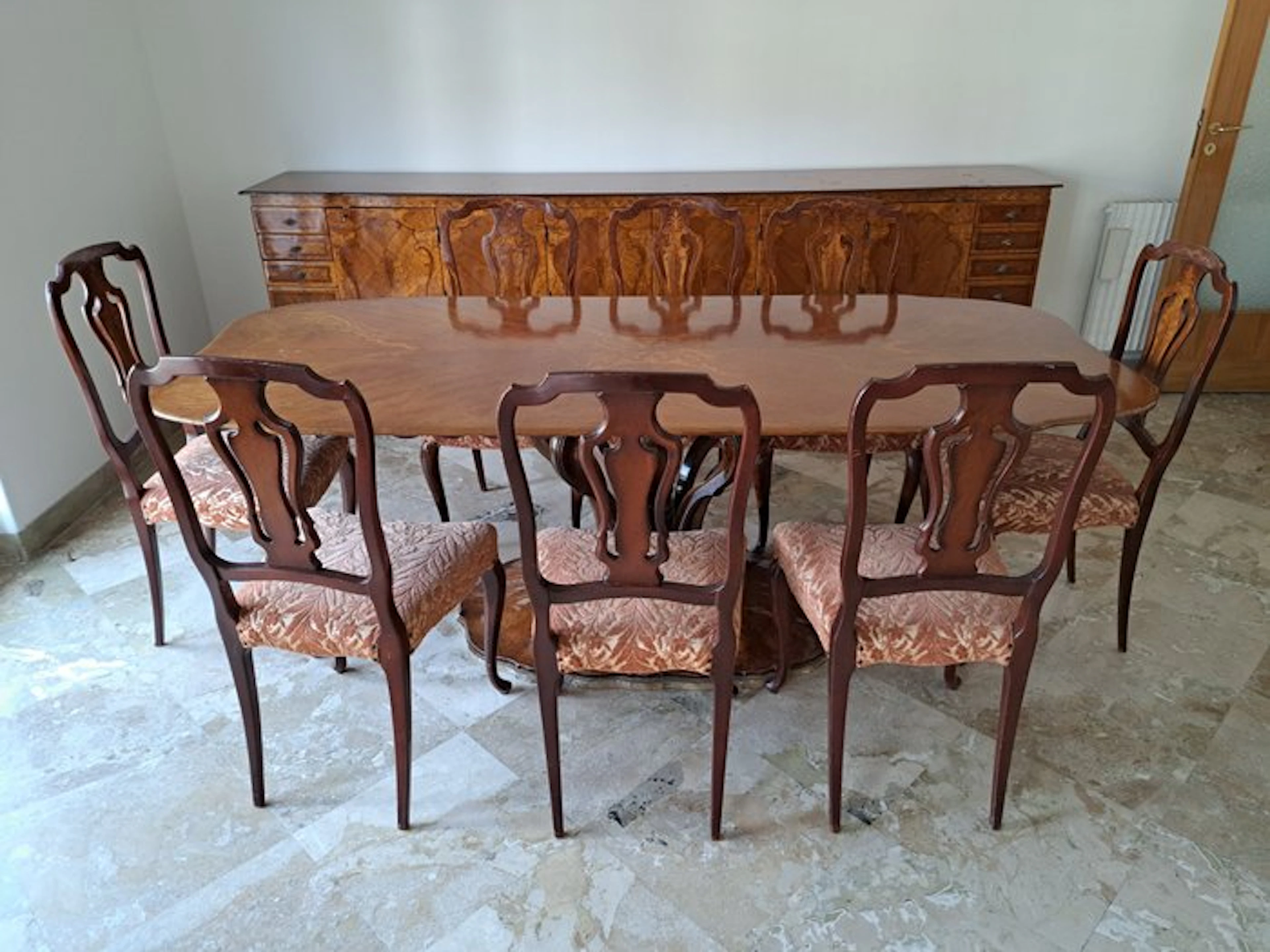 Dining table (10) - Wood, Cherry wood, Burrwood
