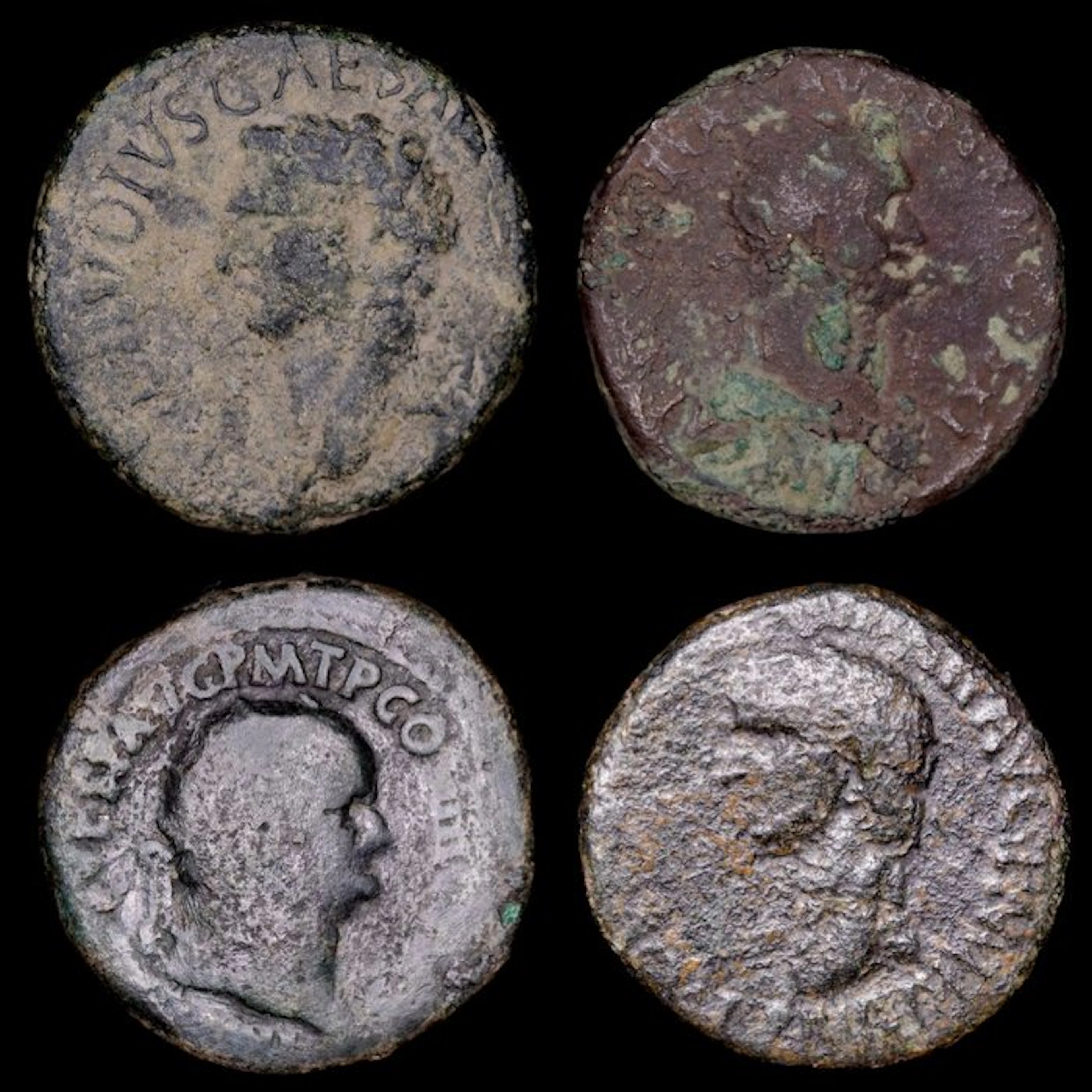 Roman Empire Lote de 4 Ases y Dupondios Roma - Ases y...