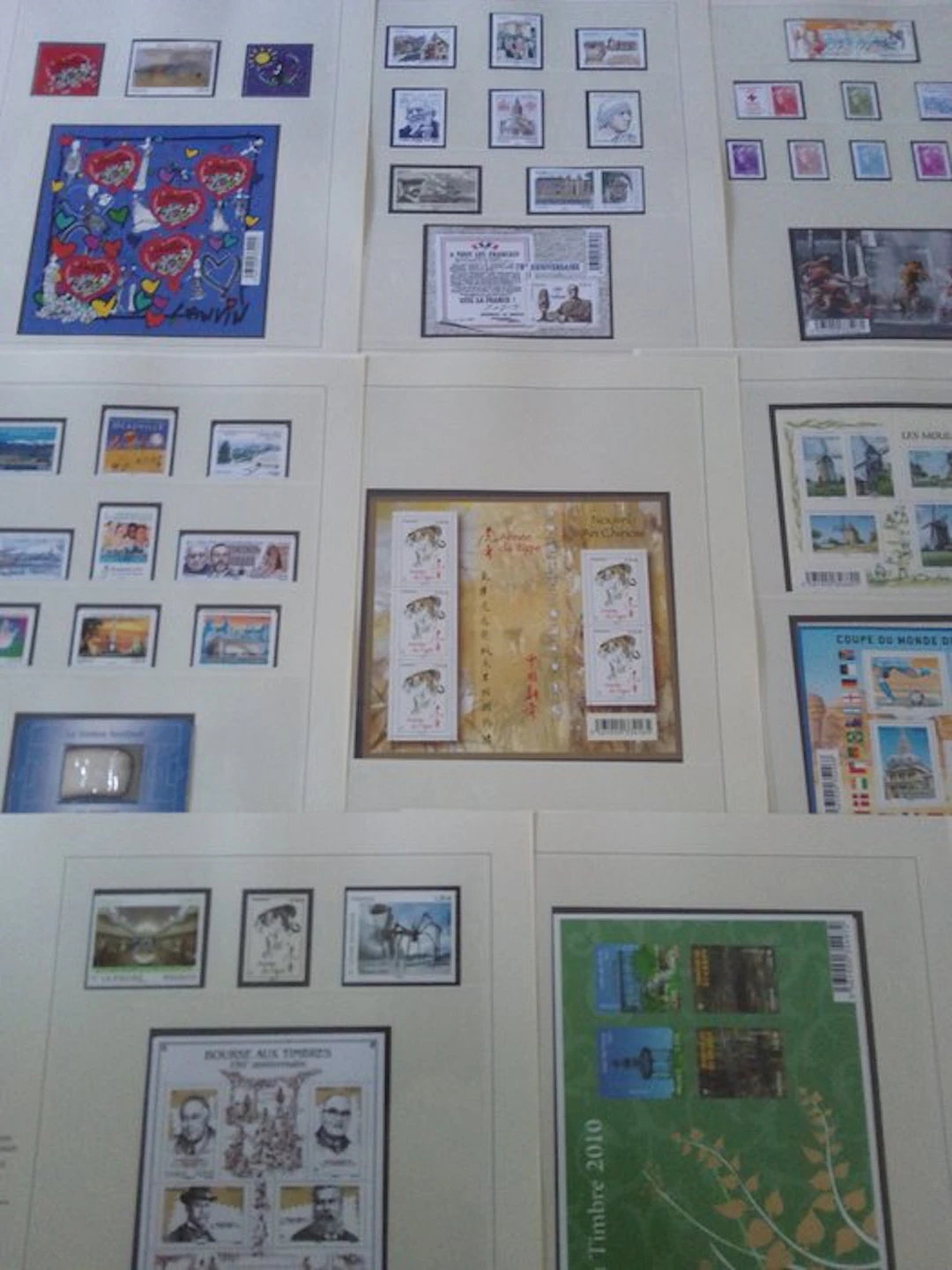 France 2010/2010 - France stamp collection: mint never...