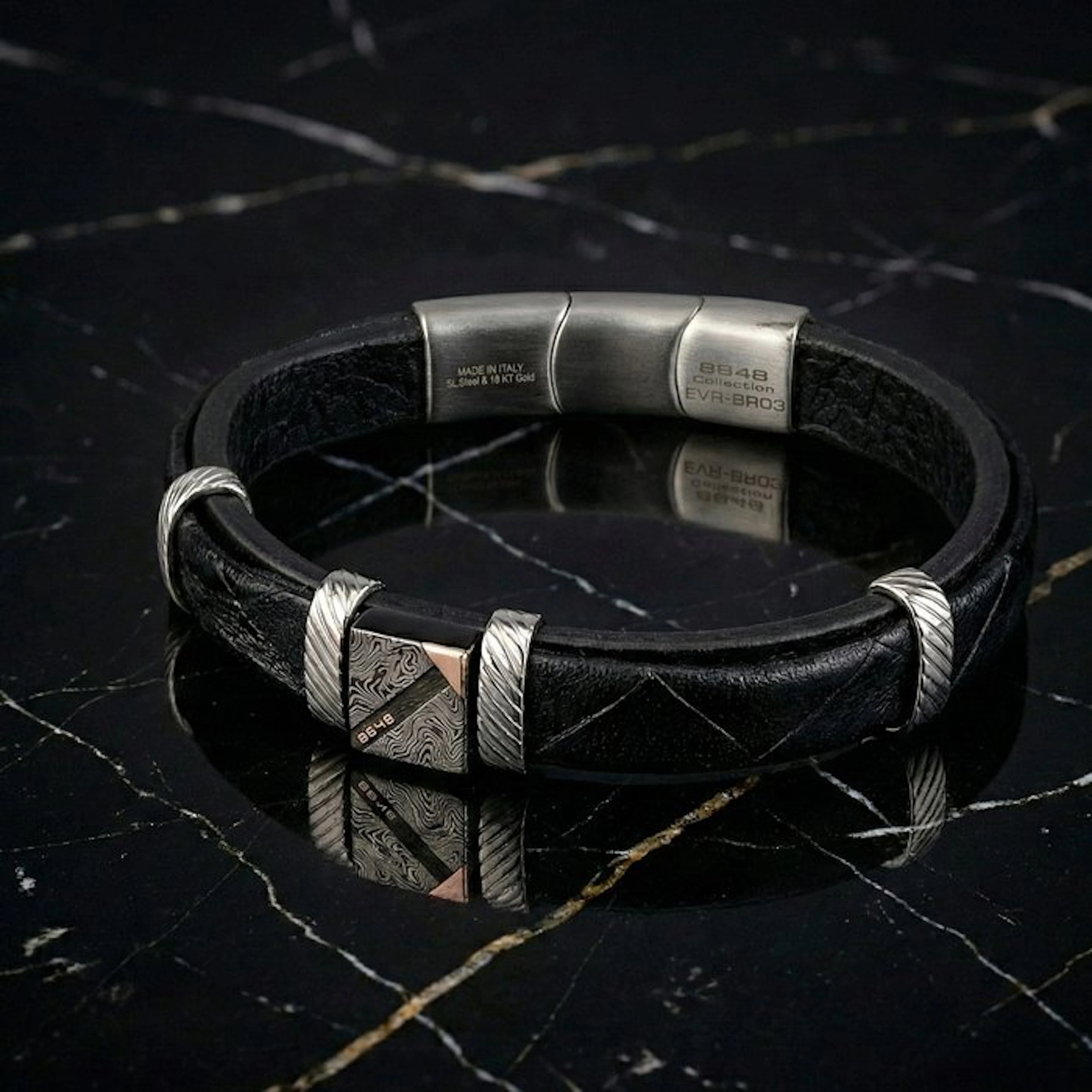 18 kt. - Base bracelet in surgical steel, Rose gold - Bracelet - Made in Italy