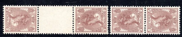 Netherlands 1924 - Reprint (head-to-tail) pairs. - NVPH 61 b/c