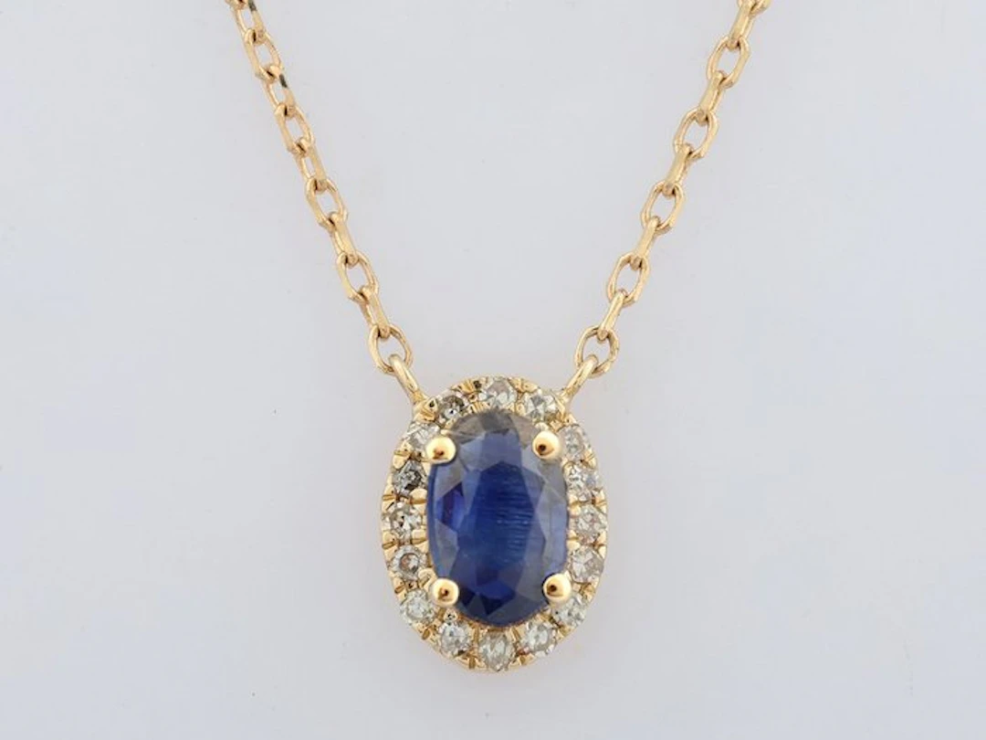 No reserve price - Necklace with pendant - 14 kt