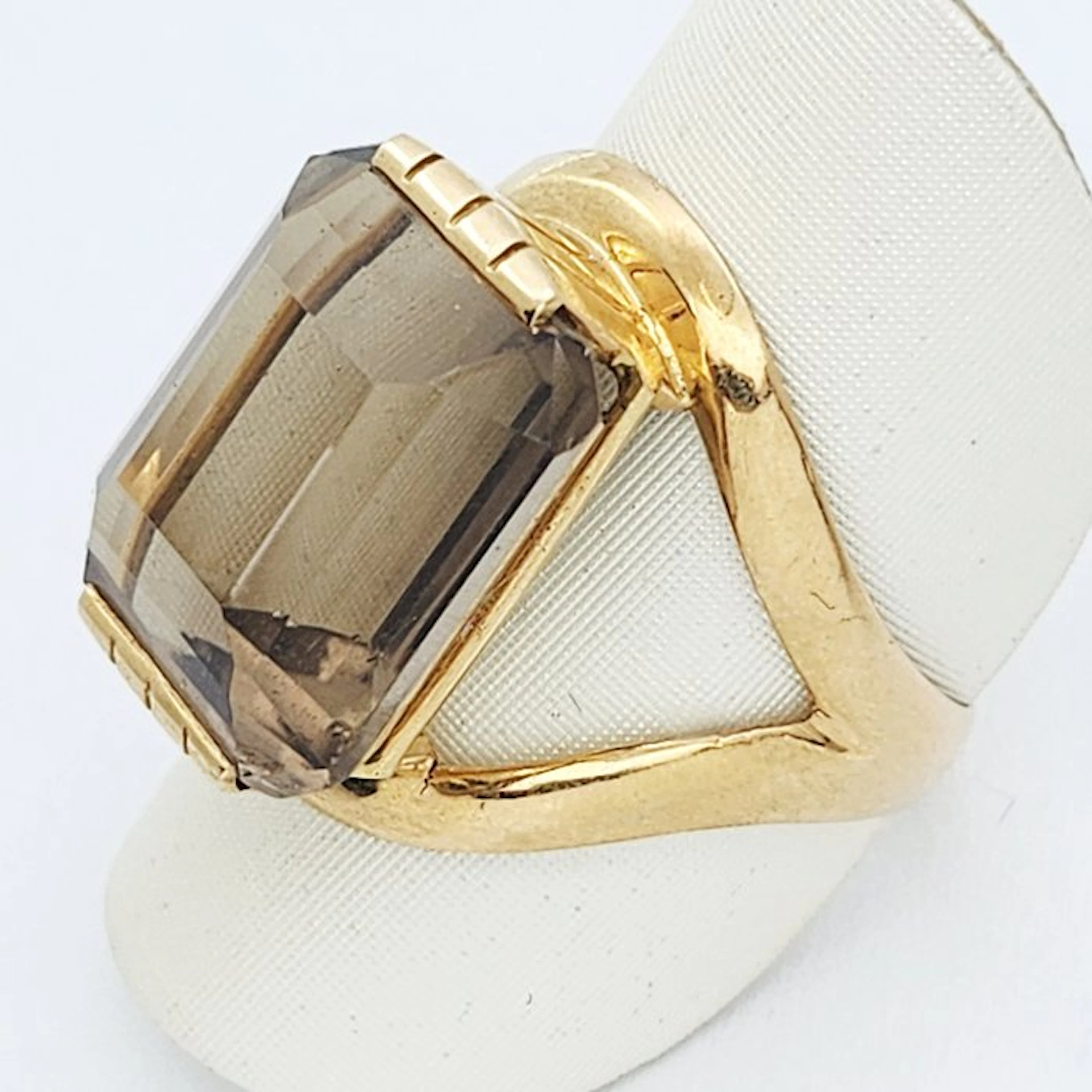 Ring - 18 kt. Yellow gold - 5.00ct. tw. Quartz