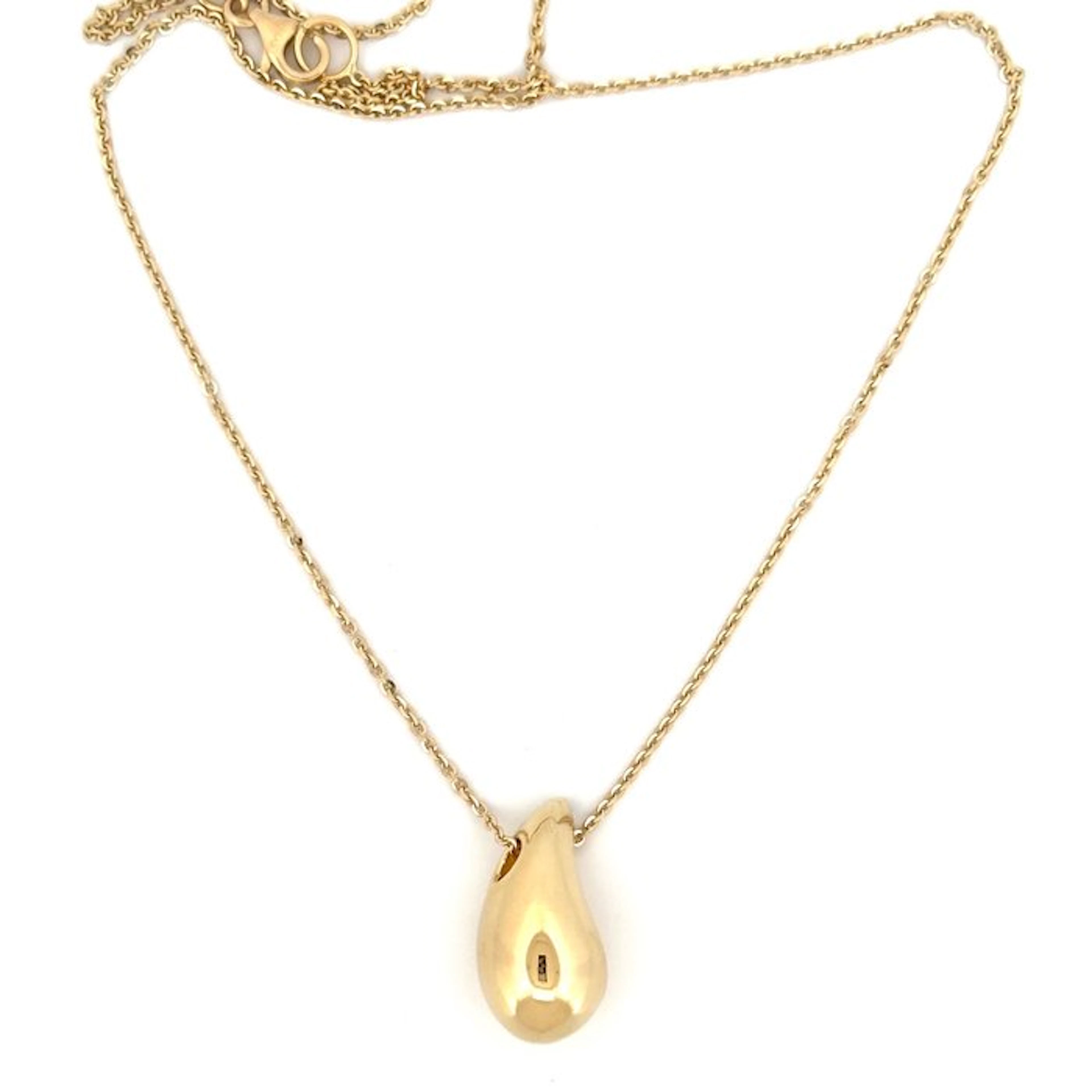 Handmade - Necklace - Goccia - 3.8 g - 18 kt. Yellow gold