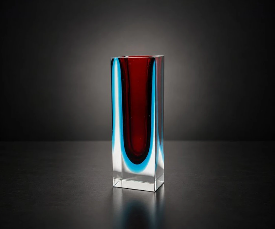 Murano - Vase - Sommerso - Crystal glass