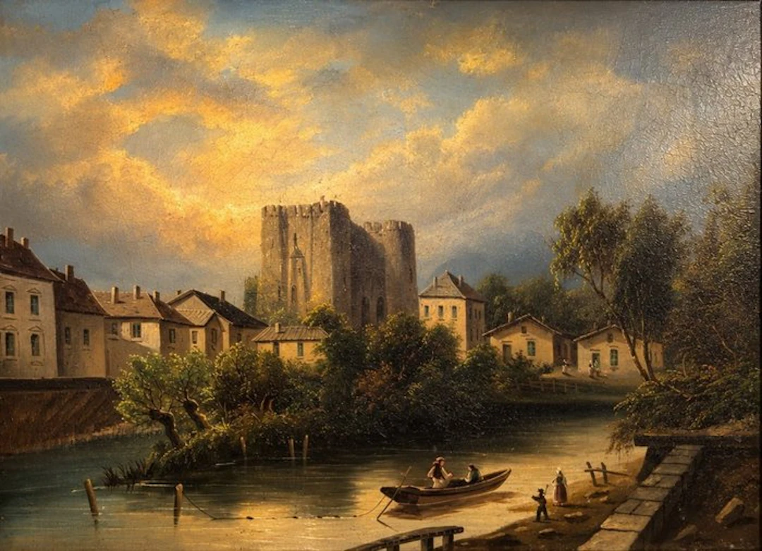 Belgian school (XVIII) - Paysage fluvial znime