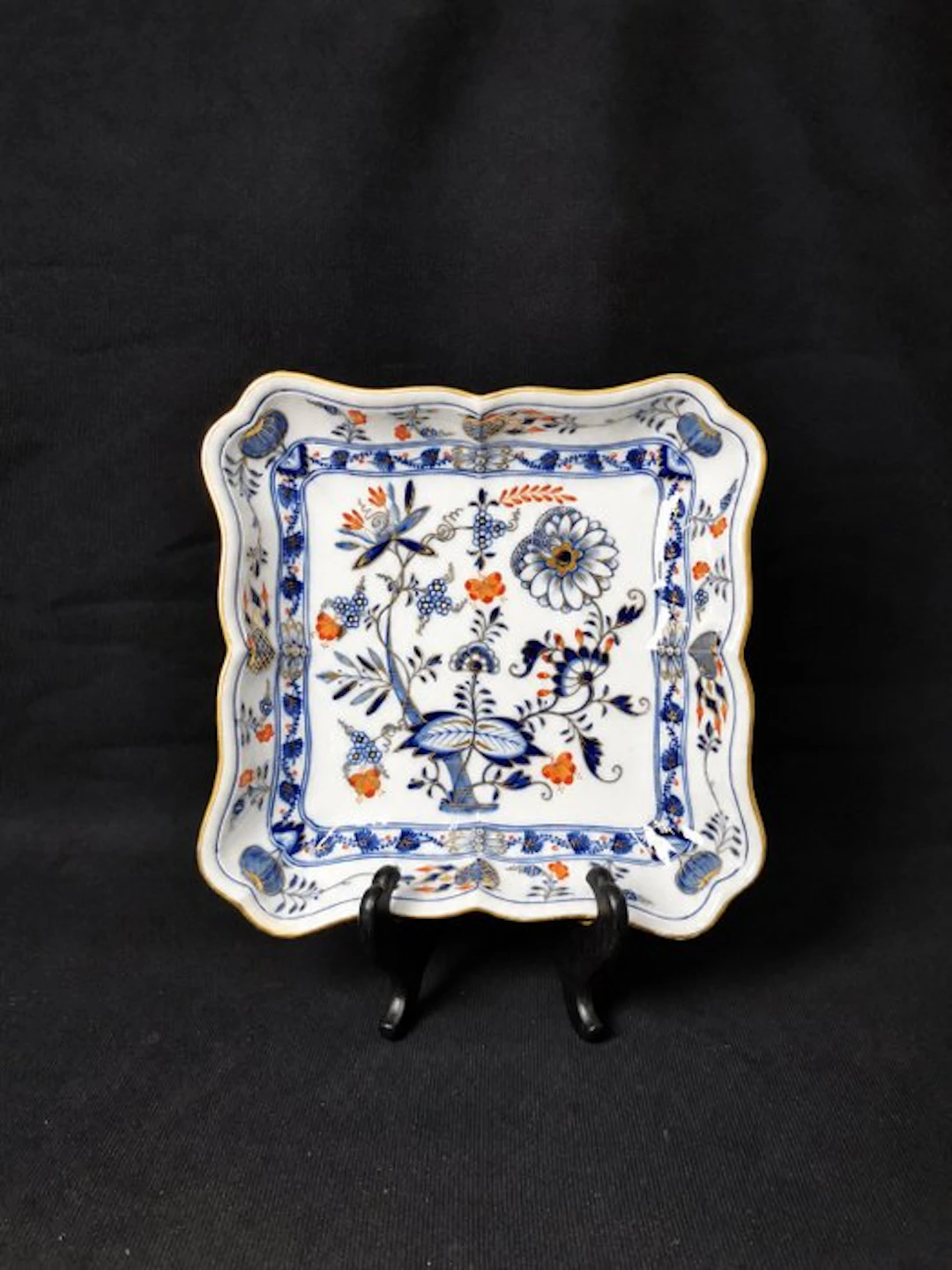 Meissen - Blue Onion Rich - Ciotola Quadrata - L.22cm...