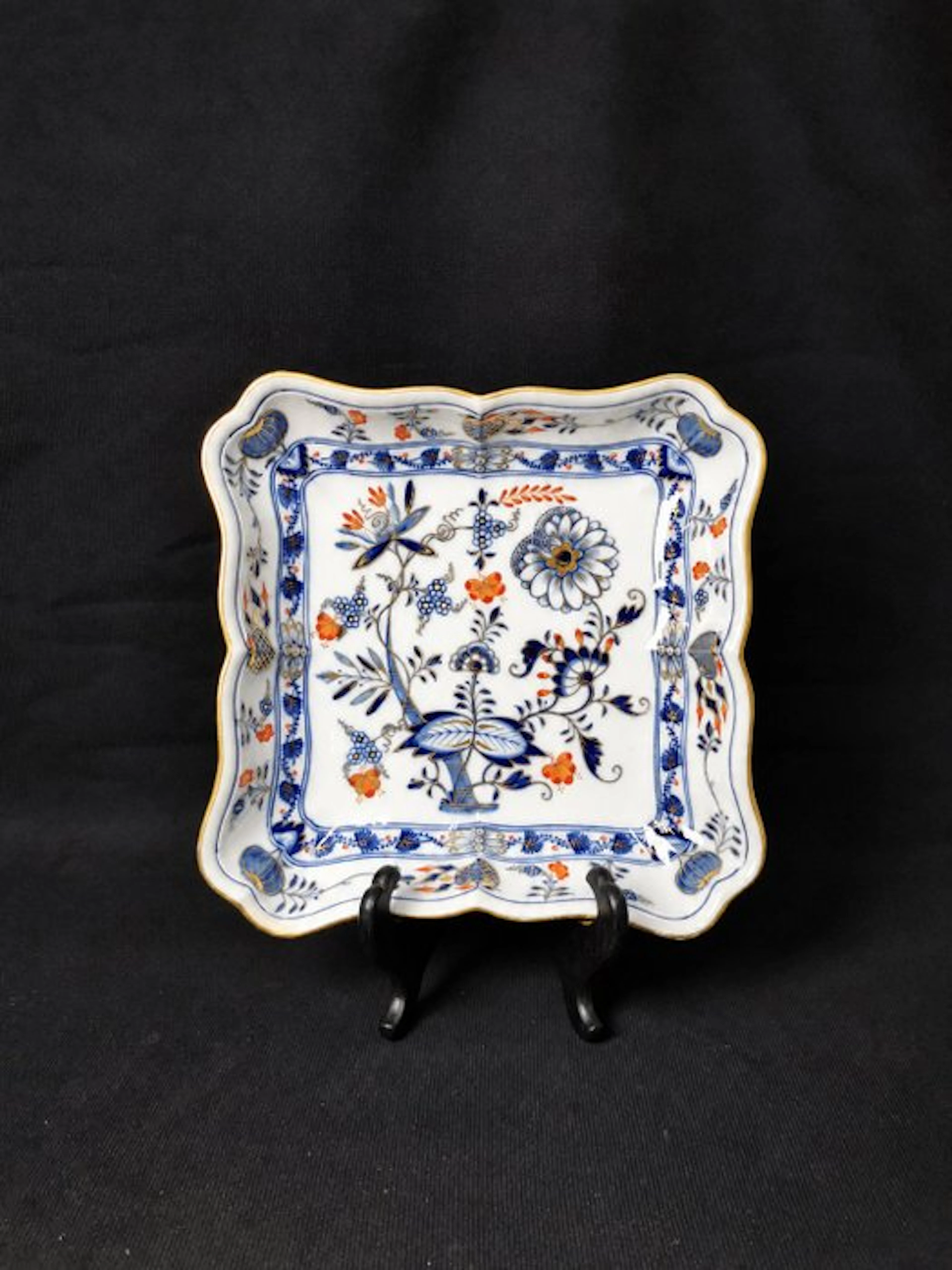 Meissen - Blue Onion Rich - Ciotola Quadrata - L.22cm...