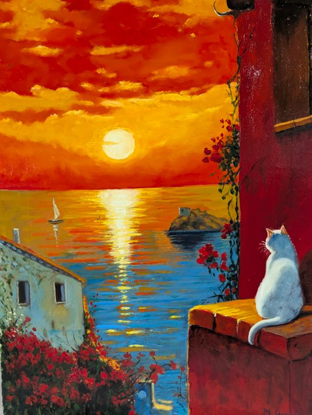 Marco Santini (XX-XXI) - Il gatto e il tramonto
