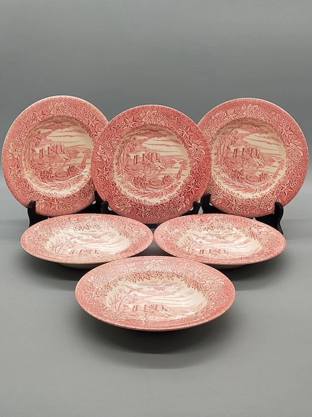 EIT England - Dinner set for 6 - 6 Supenteller – Pink...
