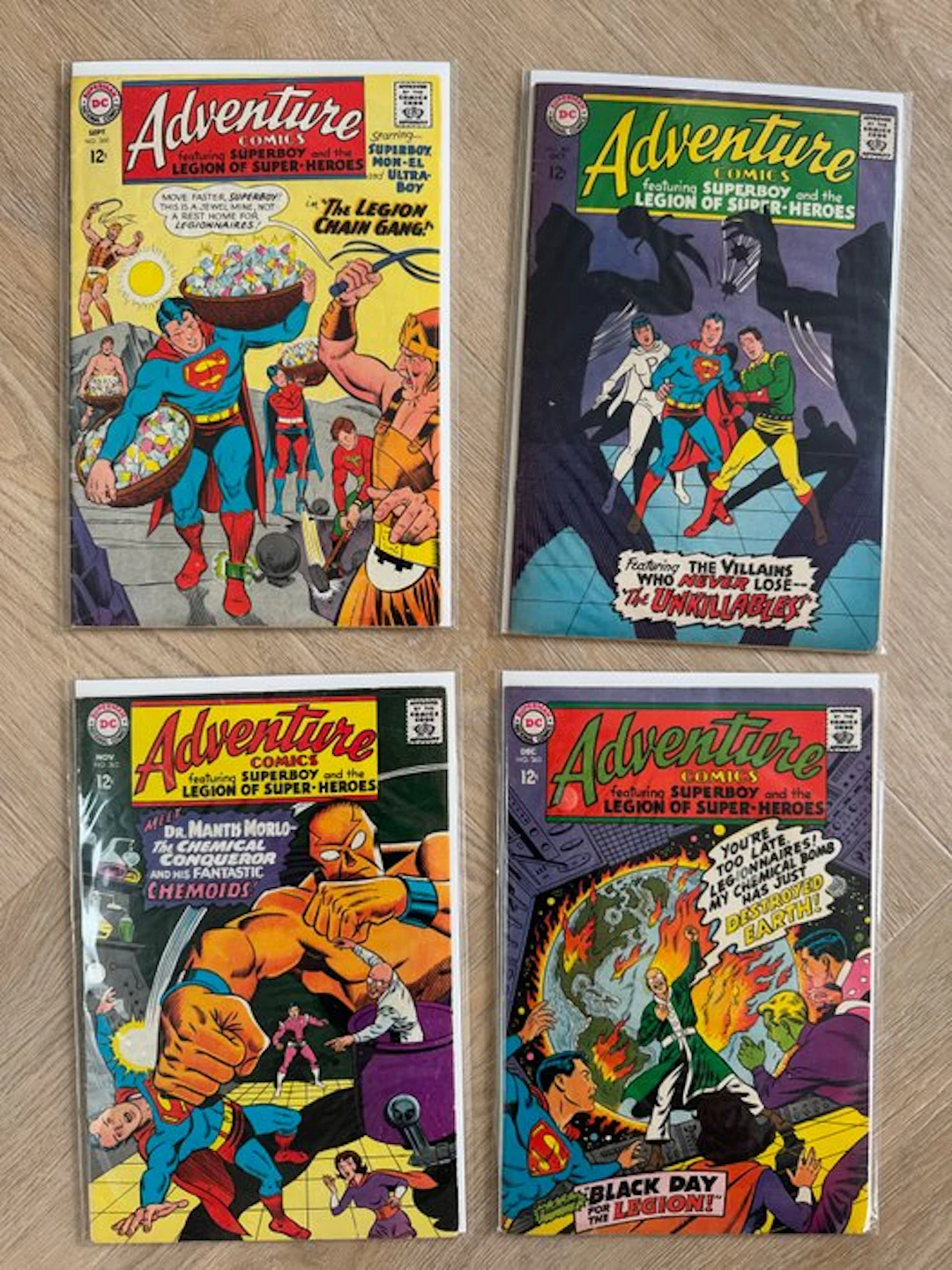 Adventure Comics 360, 361, 362, 363 - Adventure Comics - 4 Comic - 1967/1967
