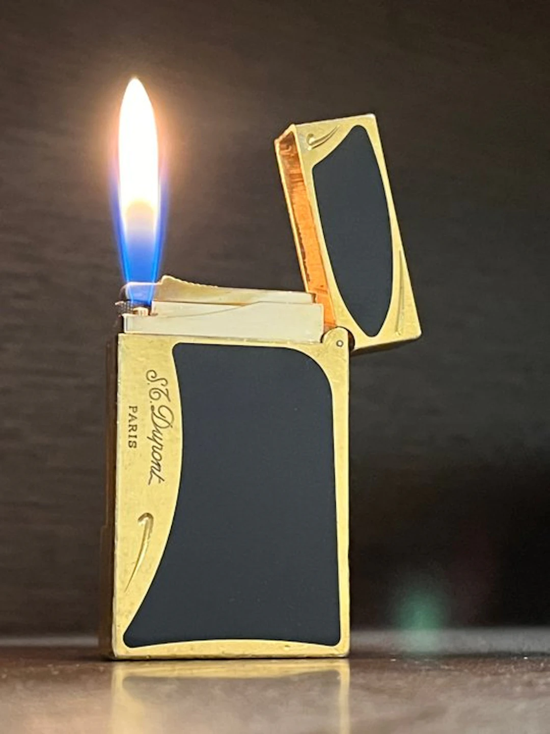 S.T. Dupont - Ligne 2 Art Nouveau serie limitata - Lighter - Gold-plated