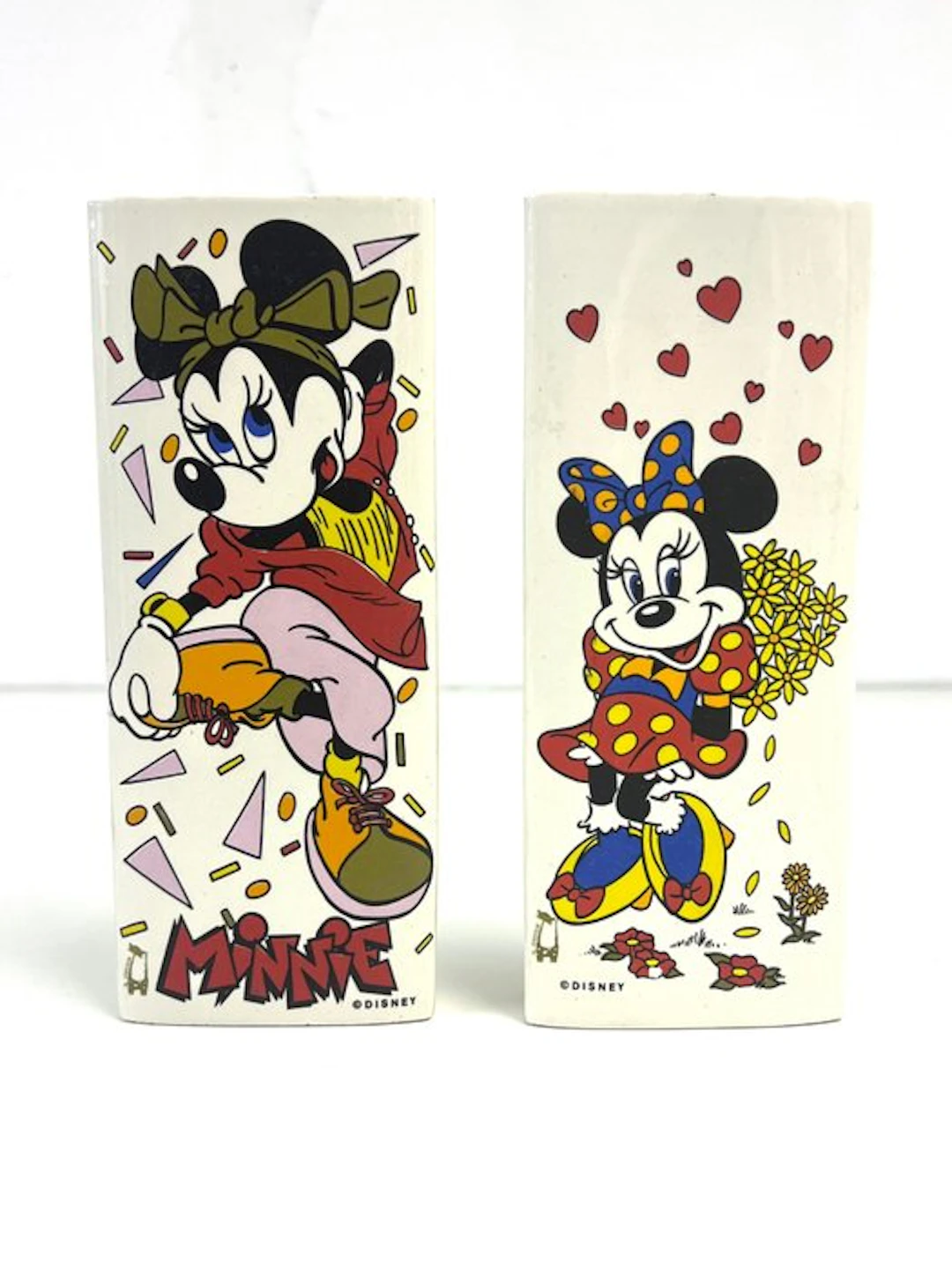 Minnie Mouse - 2 Heating-system humidifier of printed ceramics by Coccio - 1980