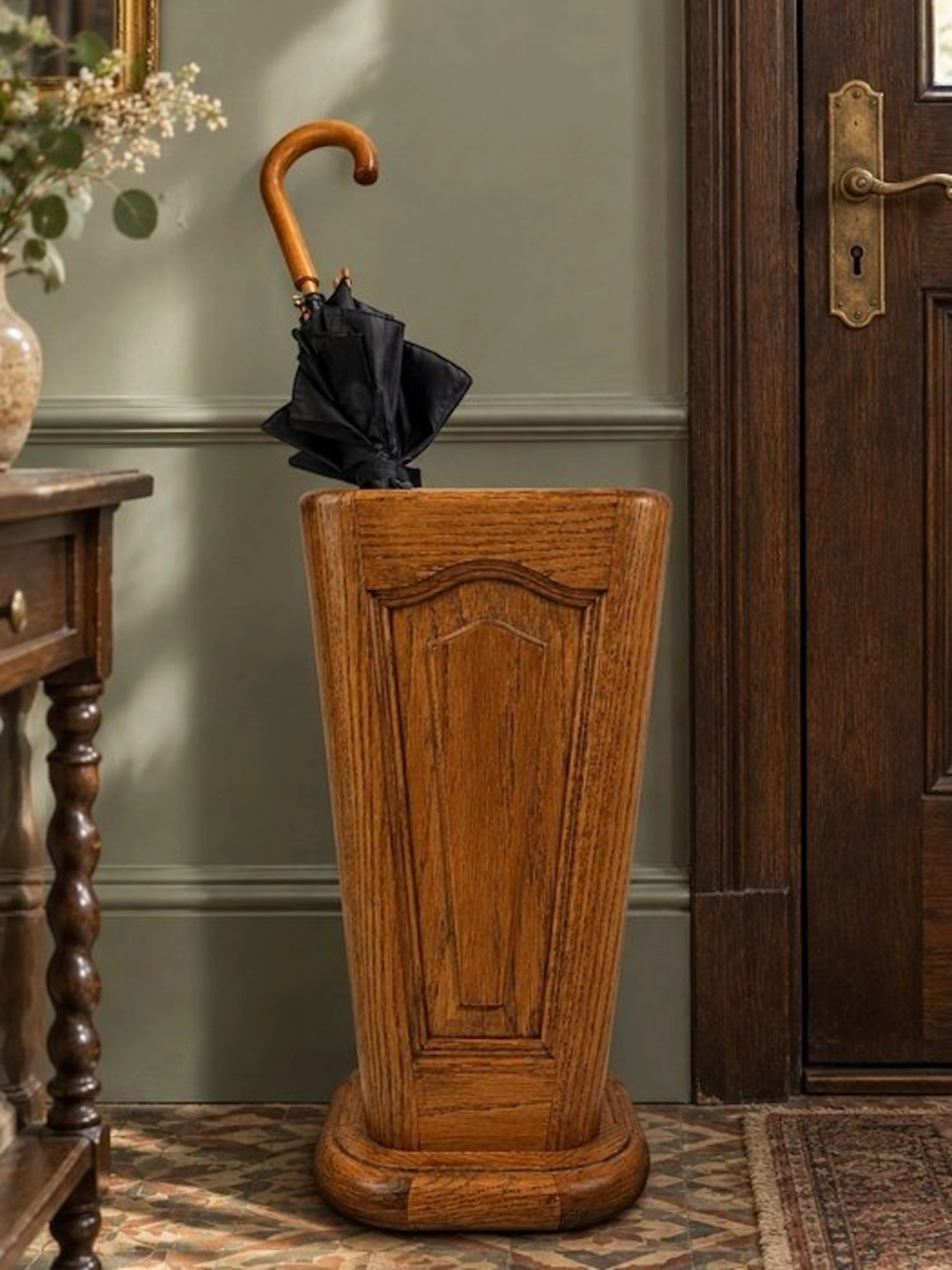 Umbrella stand/rack - Art Deco oak umbrella stand, ca. 1920 - Wood