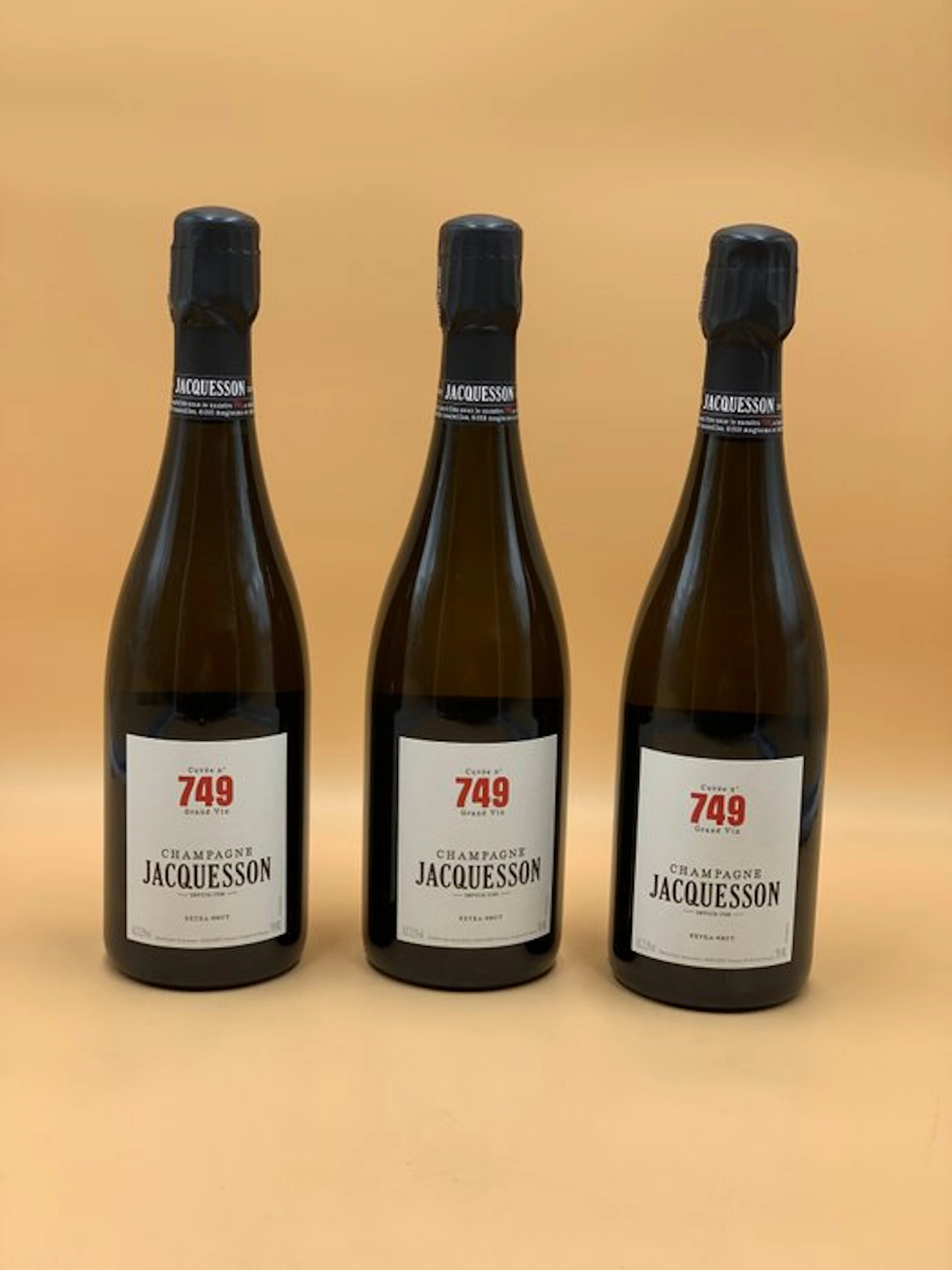 Jacquesson, Cuvée n°749 "Grand vin" - Champagne Extra Brut - 3 Bottles (0.75L)