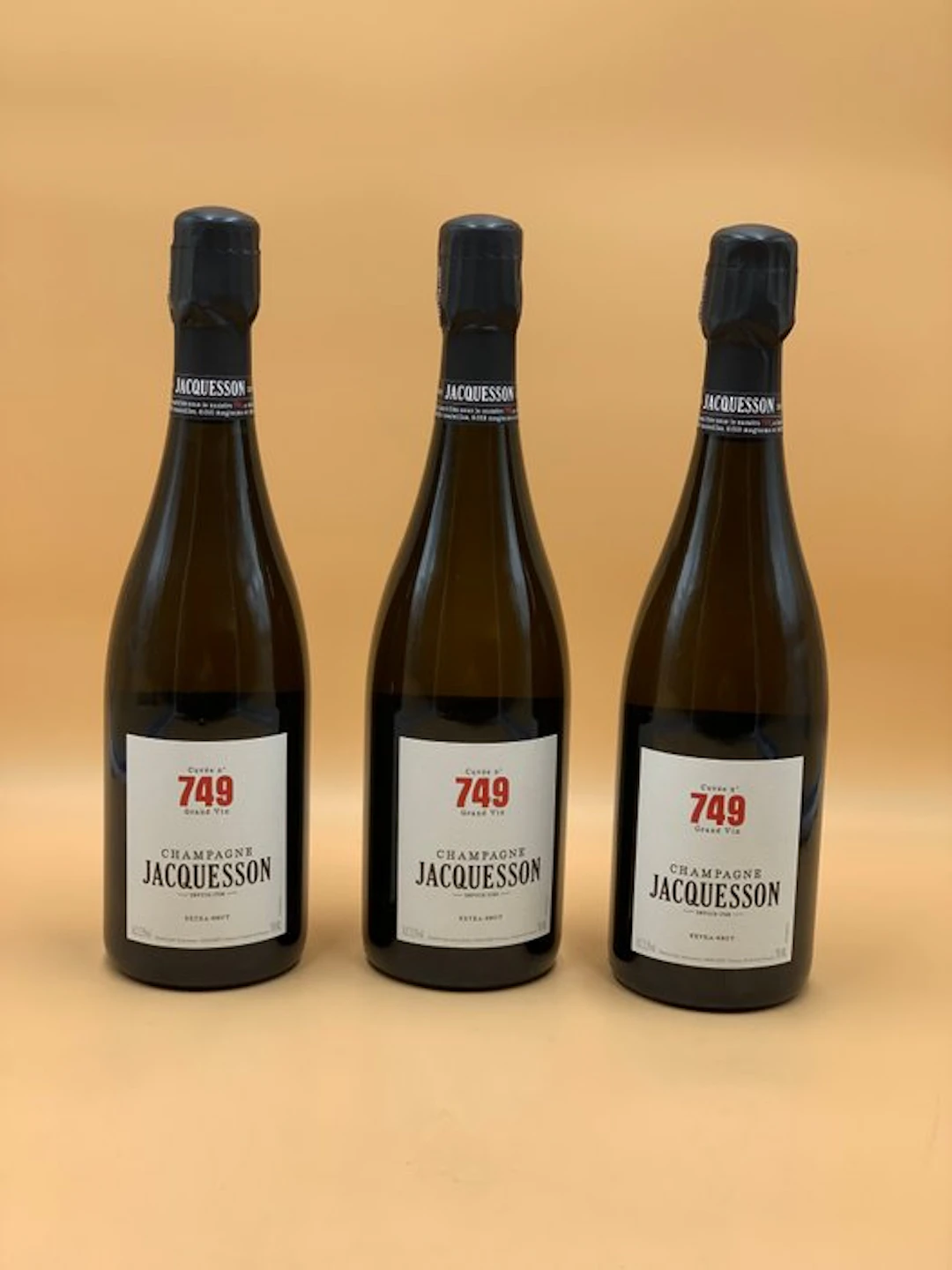 Jacquesson, Cuvée n°749 "Grand vin" - Champagne Extra Brut - 3 Bottles (0.75L)