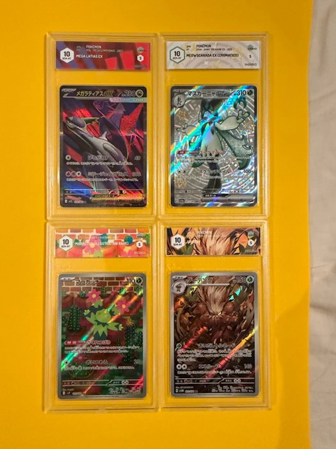 Pokémon - 4 Graded card - altro Alternate art - Graad 10 - Various sets