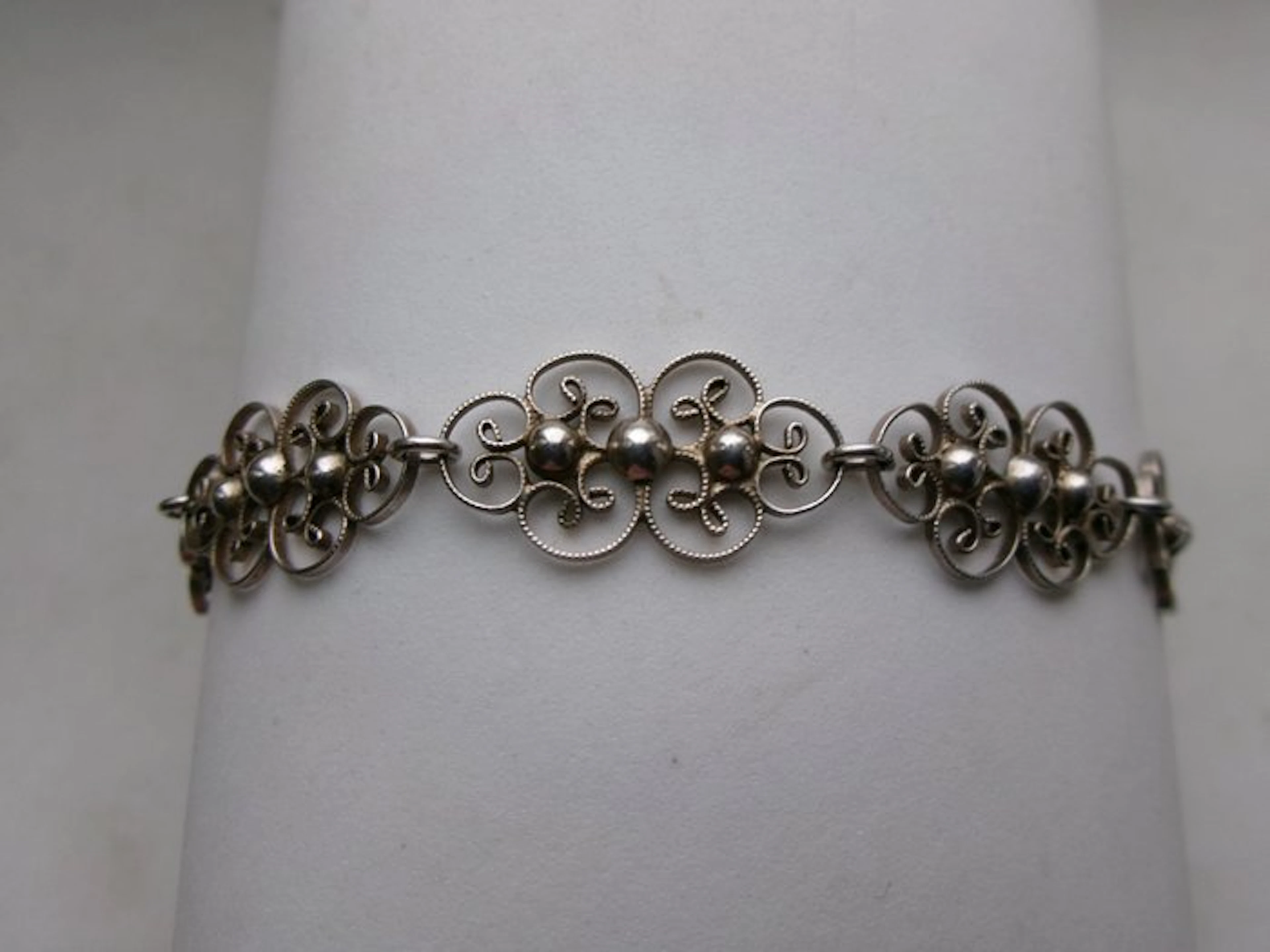 Silver, Filigree - Bracelet - Art Nouveau