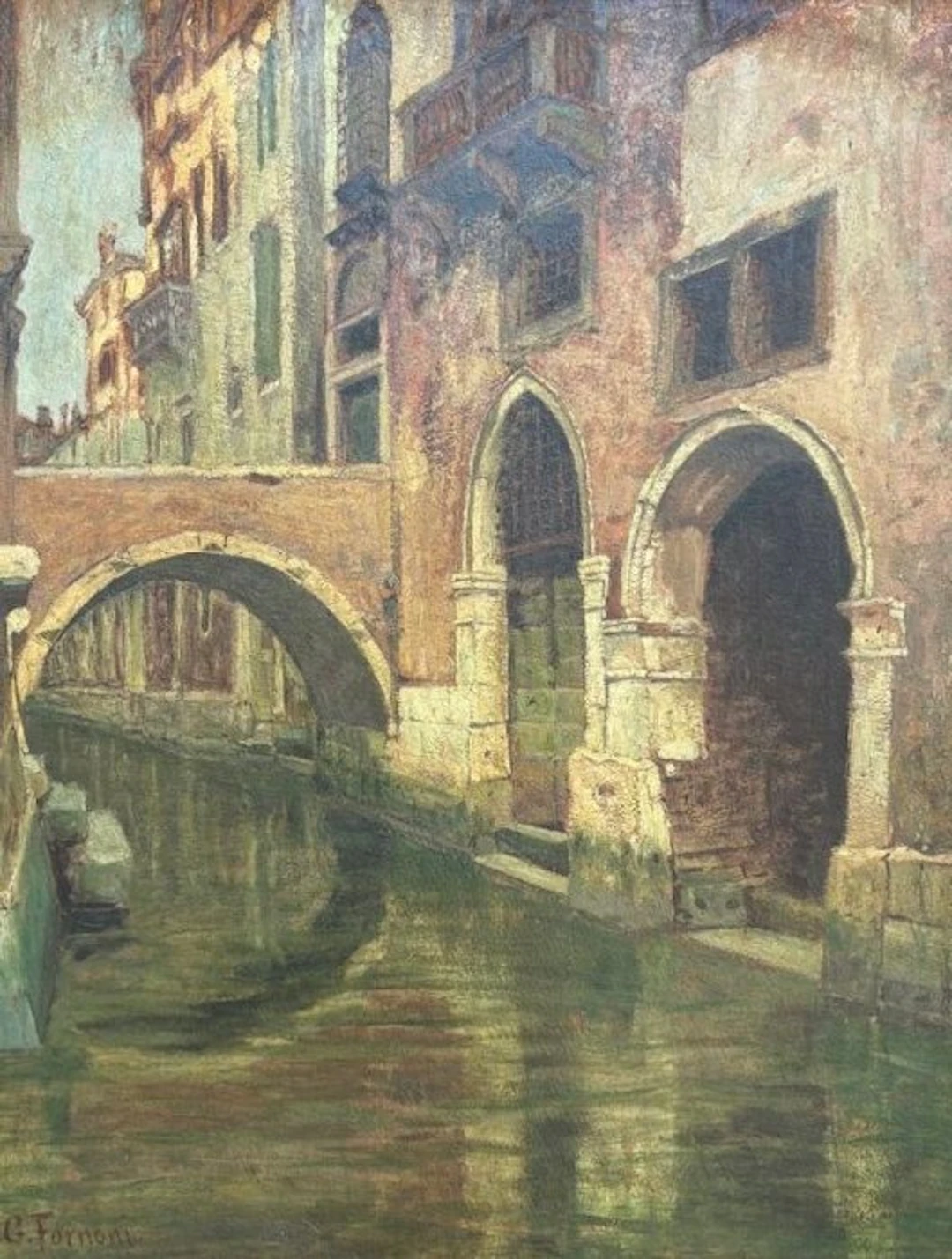Giulio Fornoni (1866-1922) - Veduta di Venezia