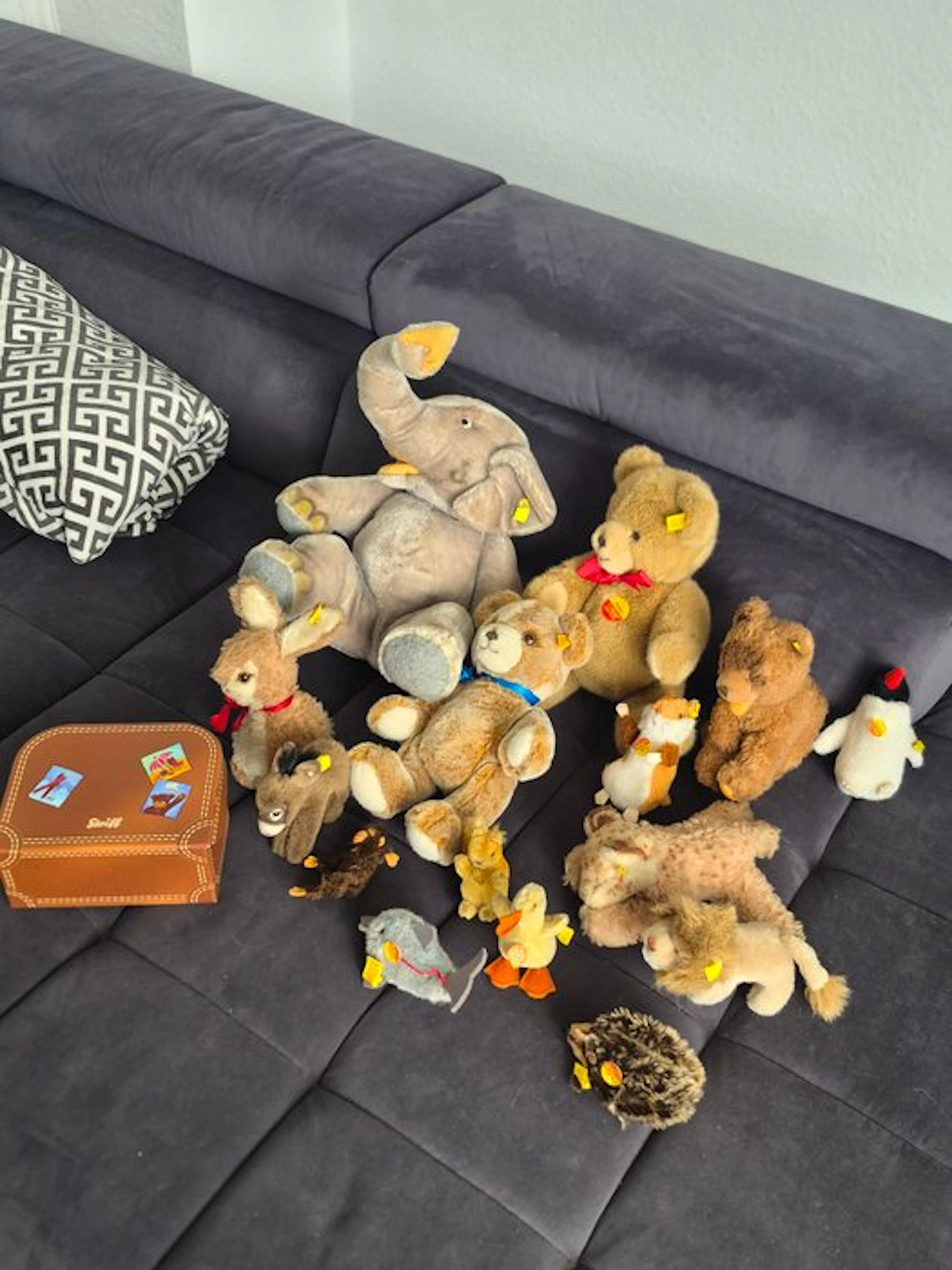 Sammlung 16 Vintage Steiff Tiere 1960er-1990er - Doll