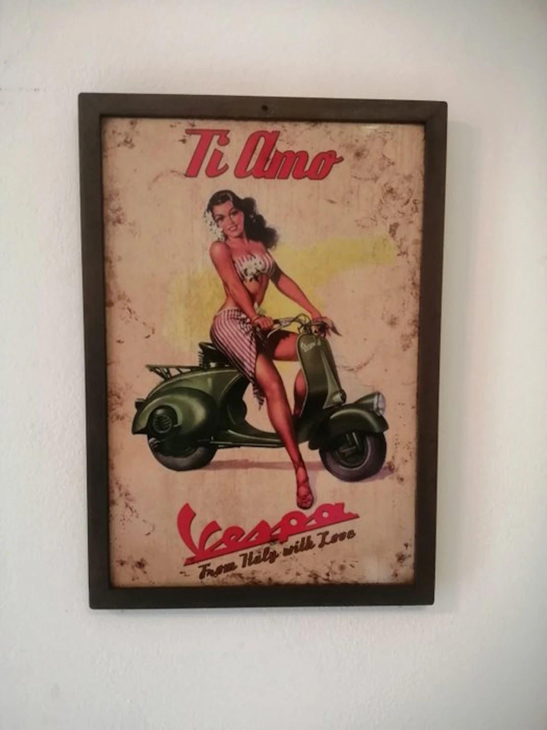 Piaggio - Vespa advertising sign - Vespa - Advertising sign - 1970 - Metal