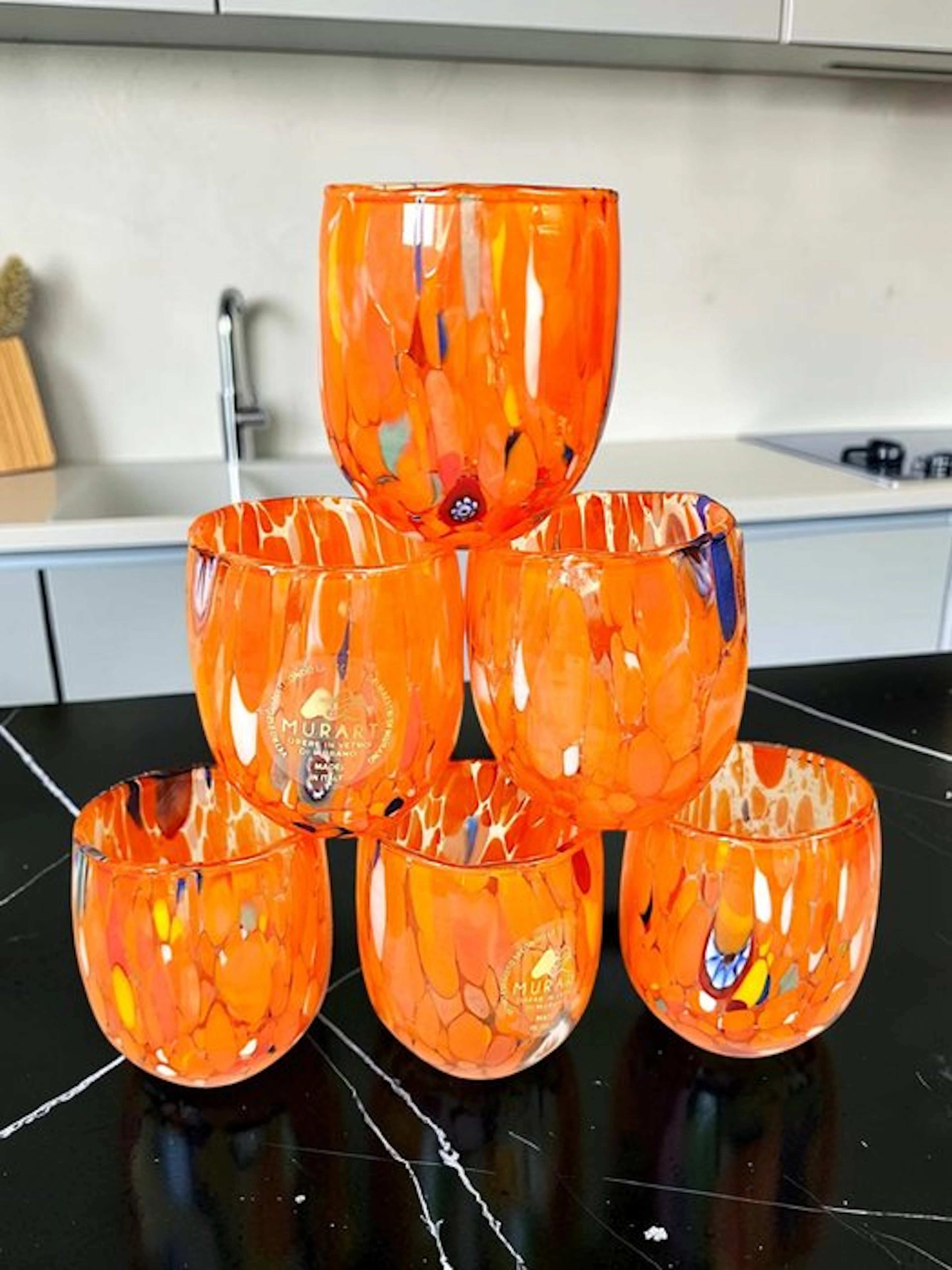 MurArt - MurArt - Drinking set (6) - Glass - Murrine Millefiori