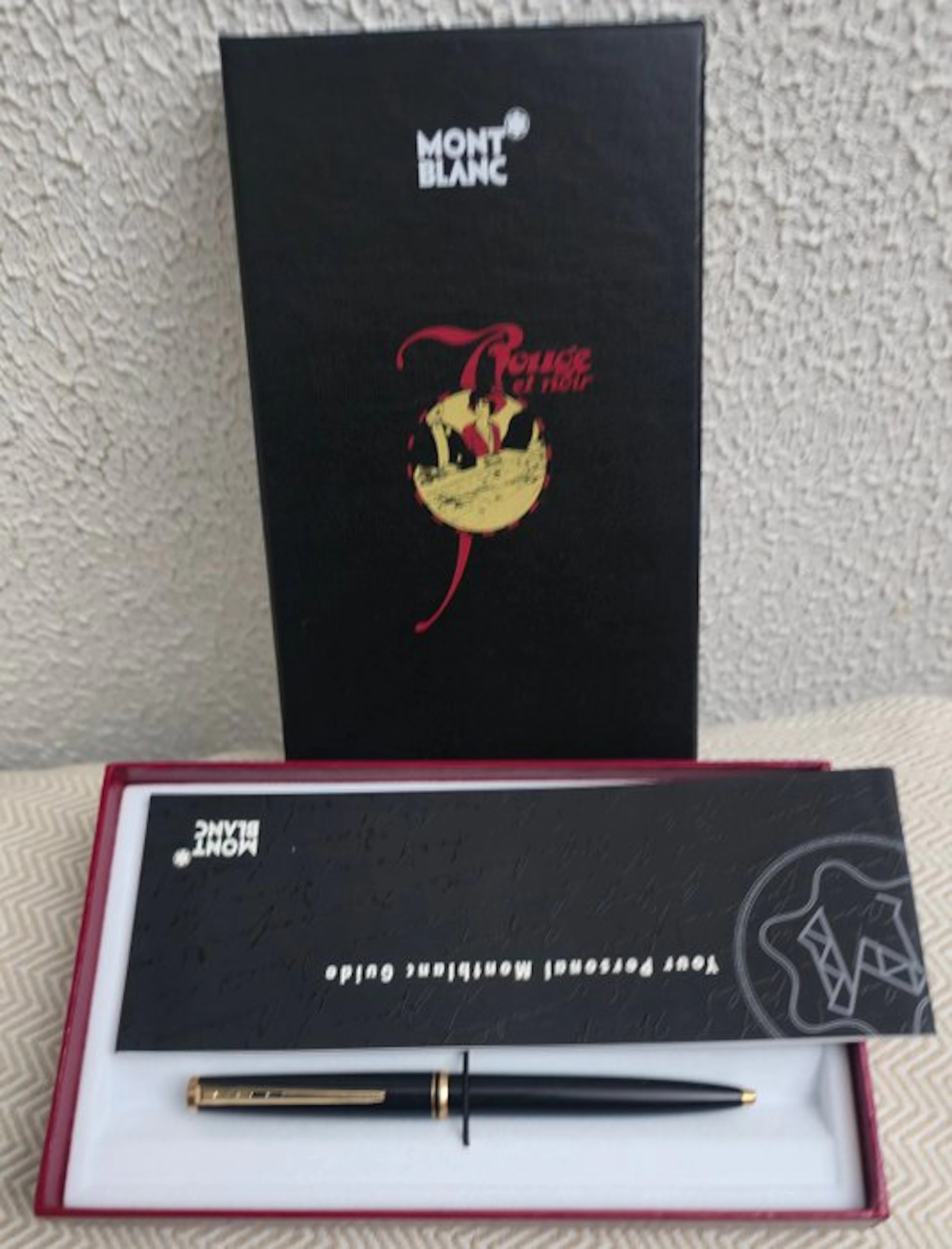 Montblanc 281 Negra/oro boligrafo vintage coleccionista - No reserve