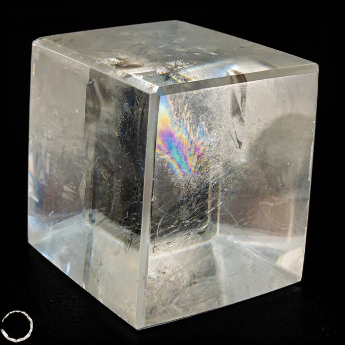 Exclusive Rainbow Calcite Cube – Clarity