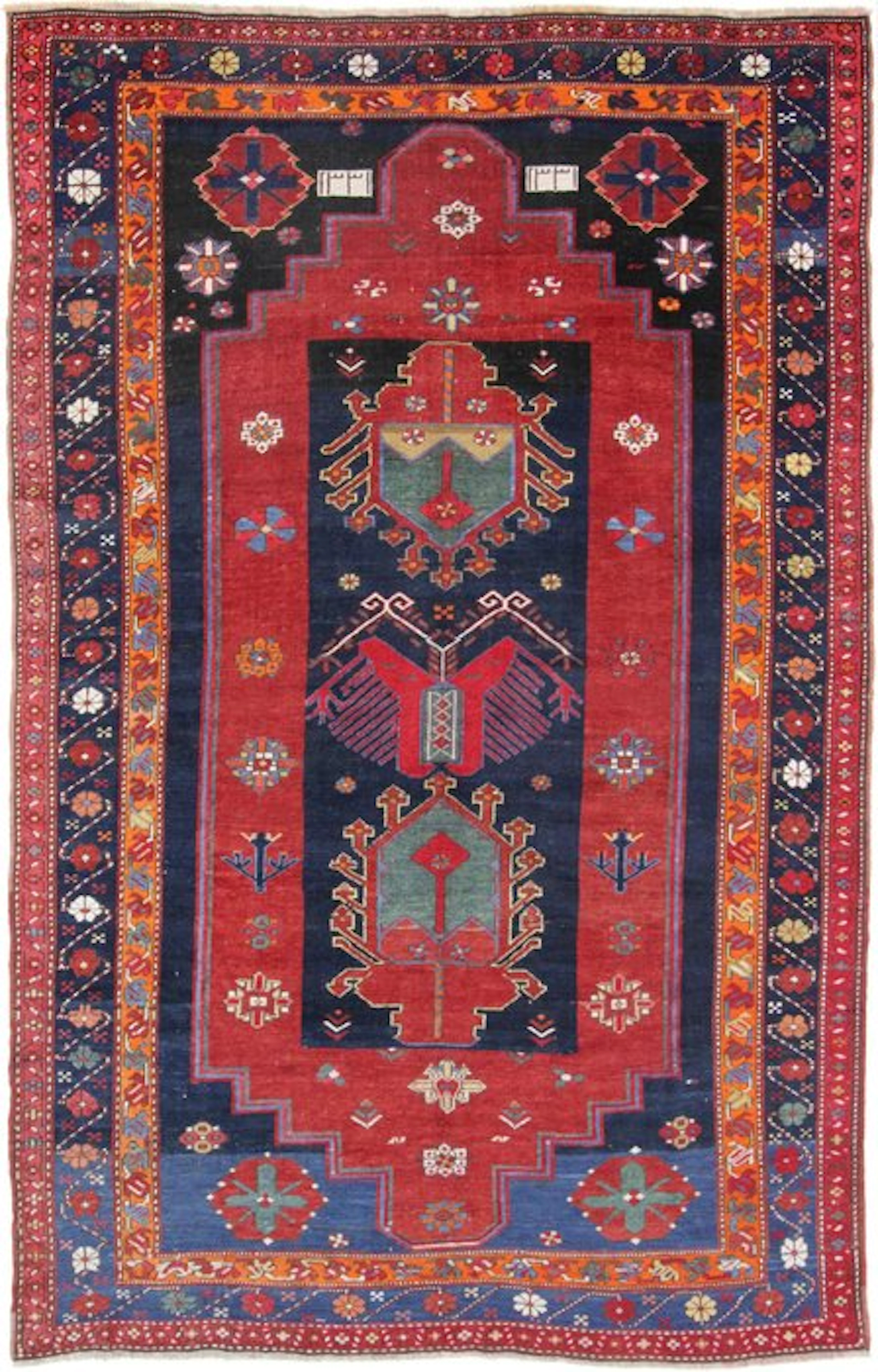 Russian antique Caucasian Ghazni Kazak Shirvan