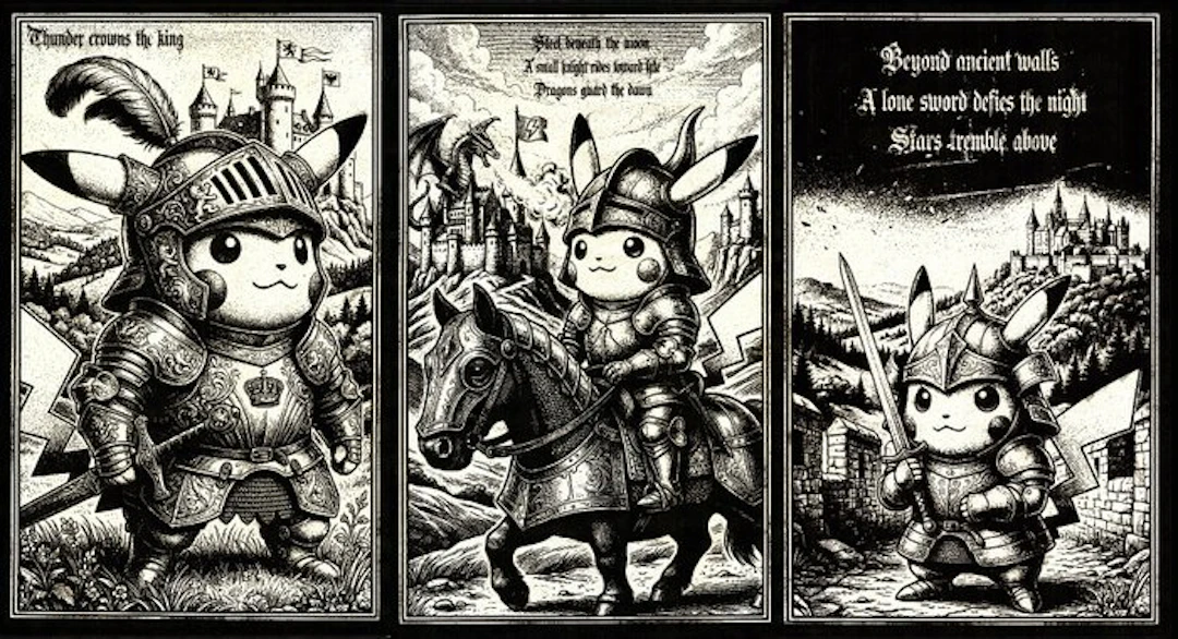 Æ (XX-XXI) - BUNDLE!! Pikachu: Knights of the Thunder...