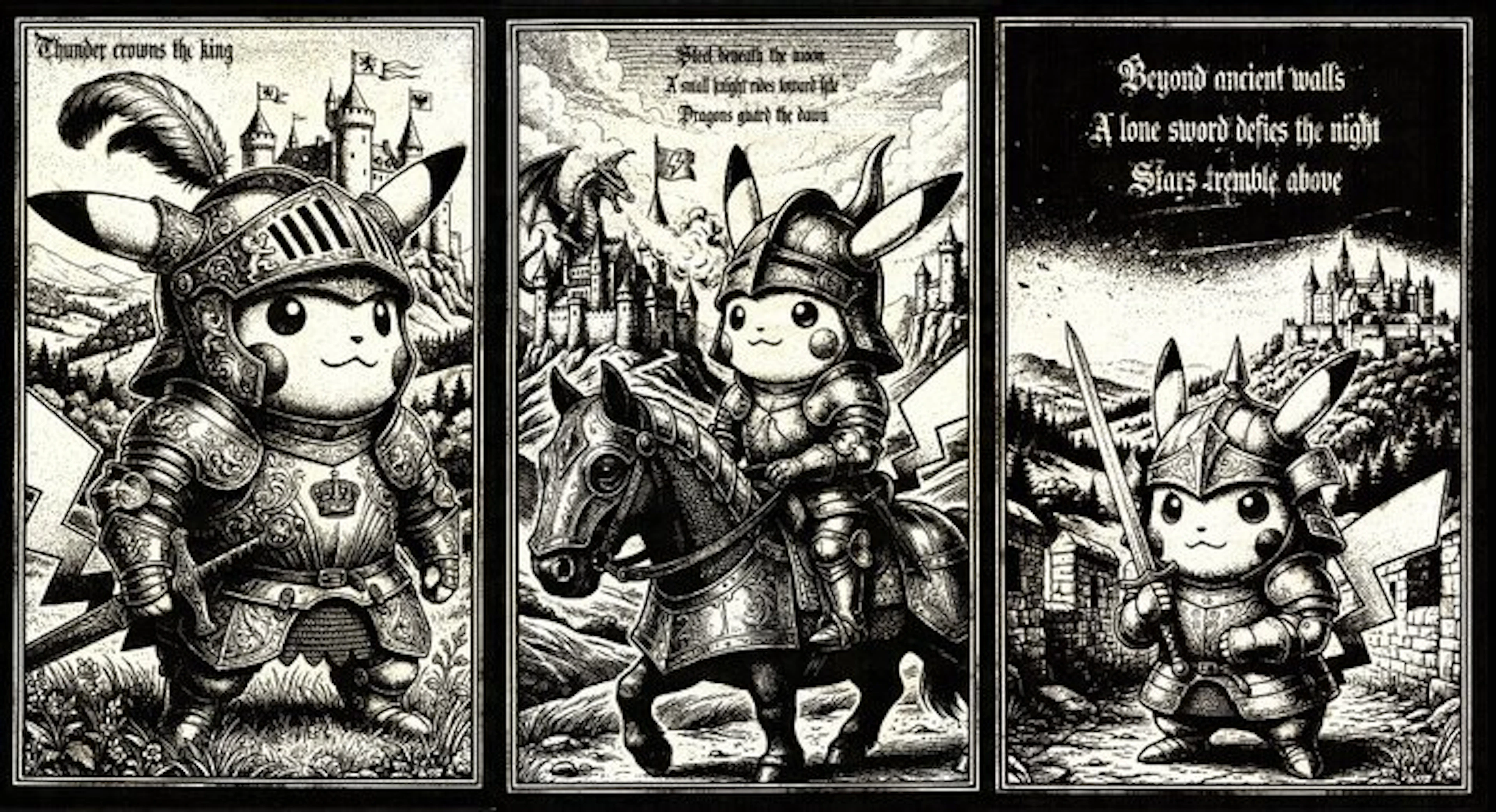 Æ (XX-XXI) - BUNDLE!! Pikachu: Knights of the Thunder...