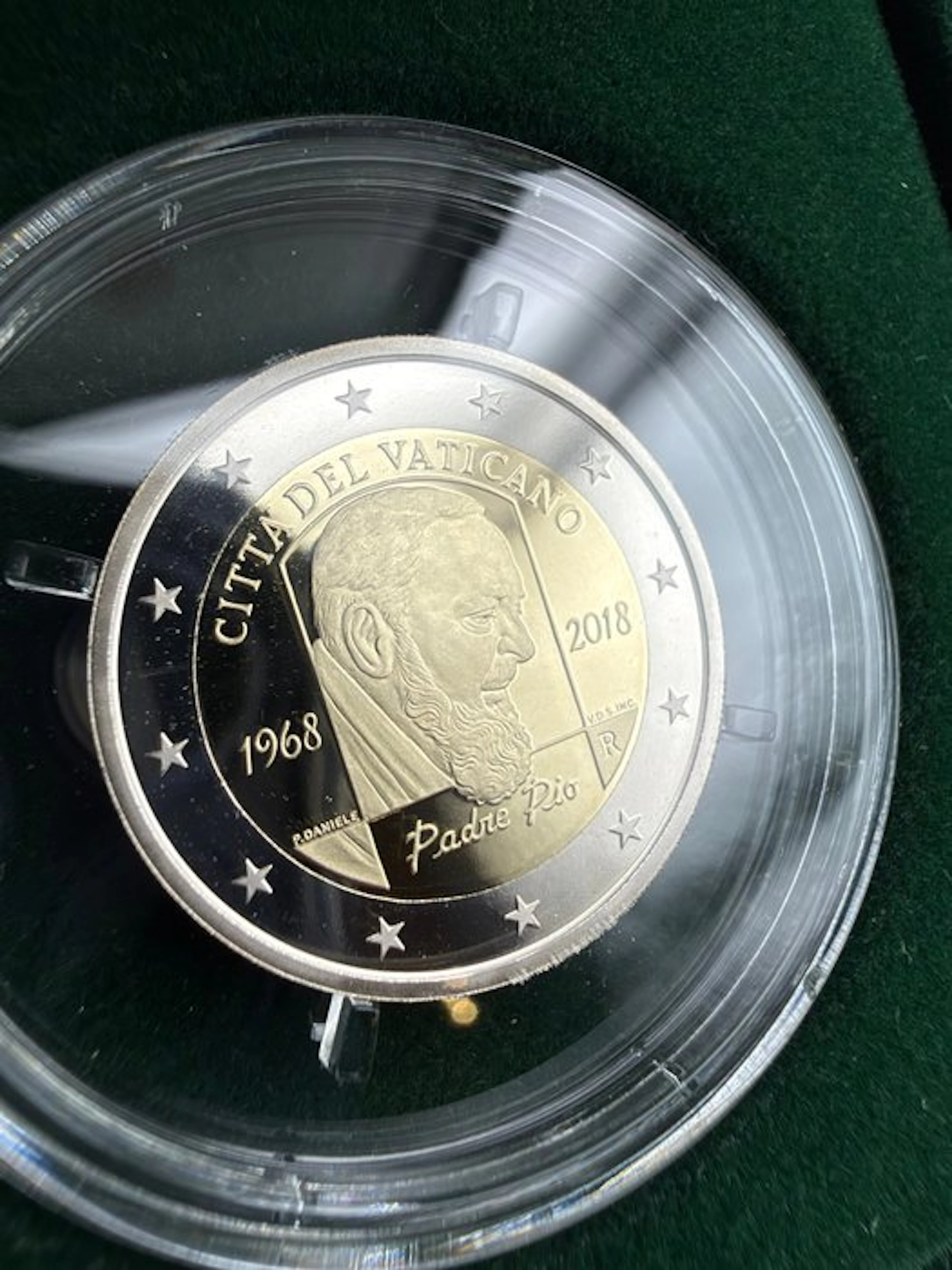 Vatican. 2 Euro 2018 "Padre Pio" Proof (No reserve price)