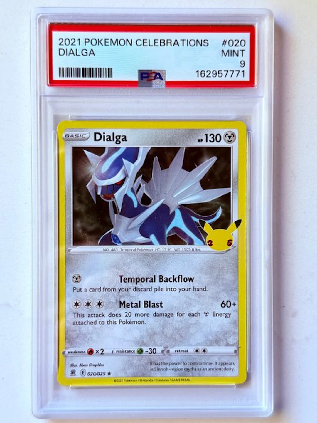 Pokémon - 1 Graded card - Dialga 020/025 Foil - PSA 9 - Various sets