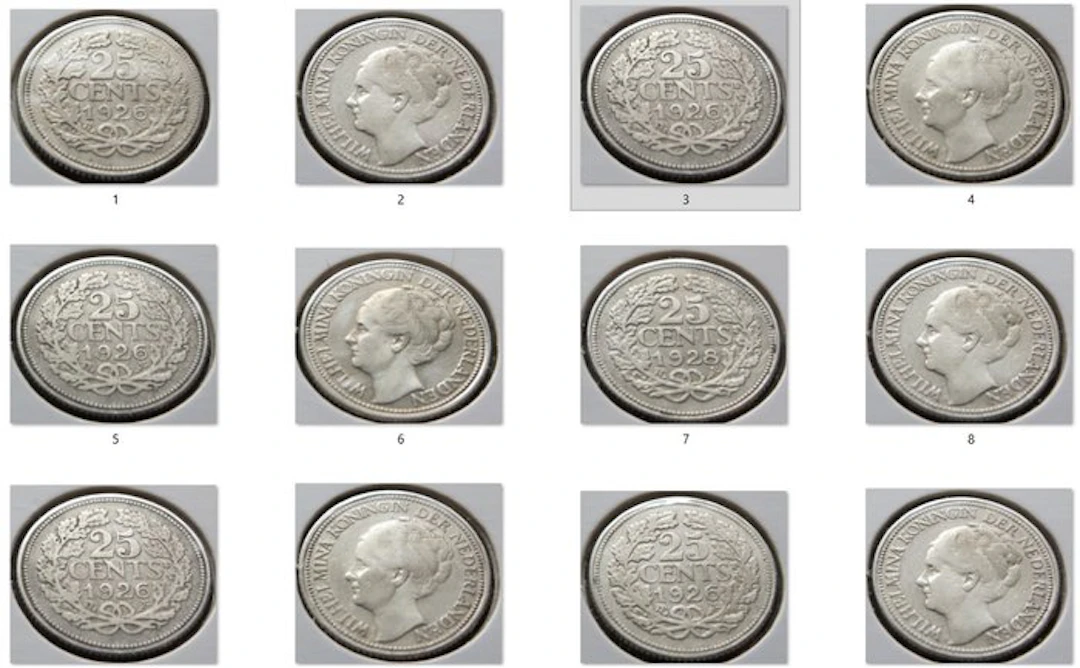 Netherlands. Wilhelmina. 10, 25 Cents 1920/1941 (No reserve price)